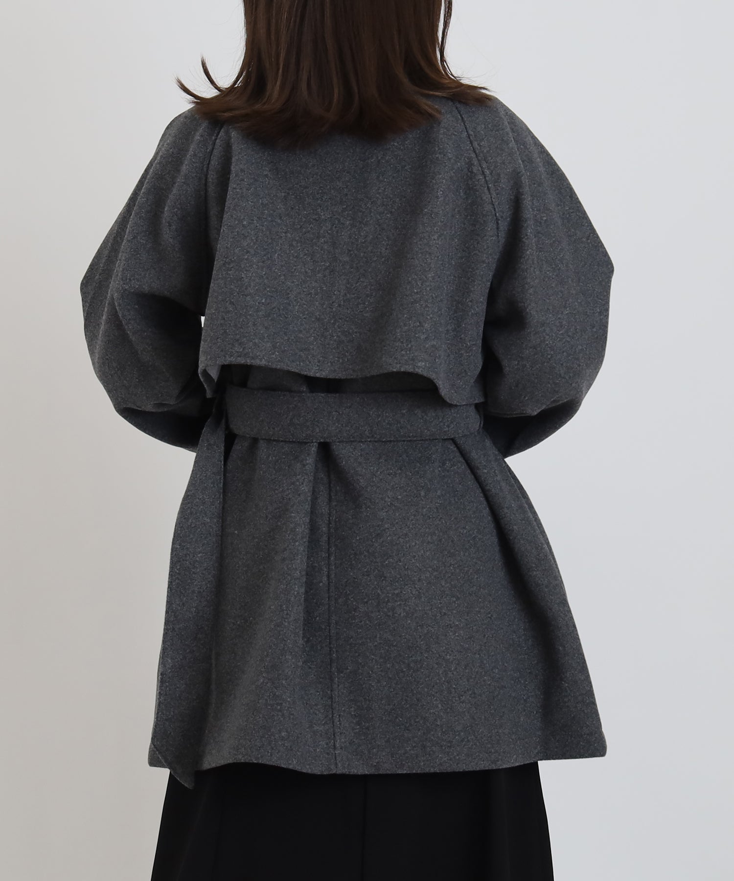 チャコール　model:156cm  着用サイズ：M