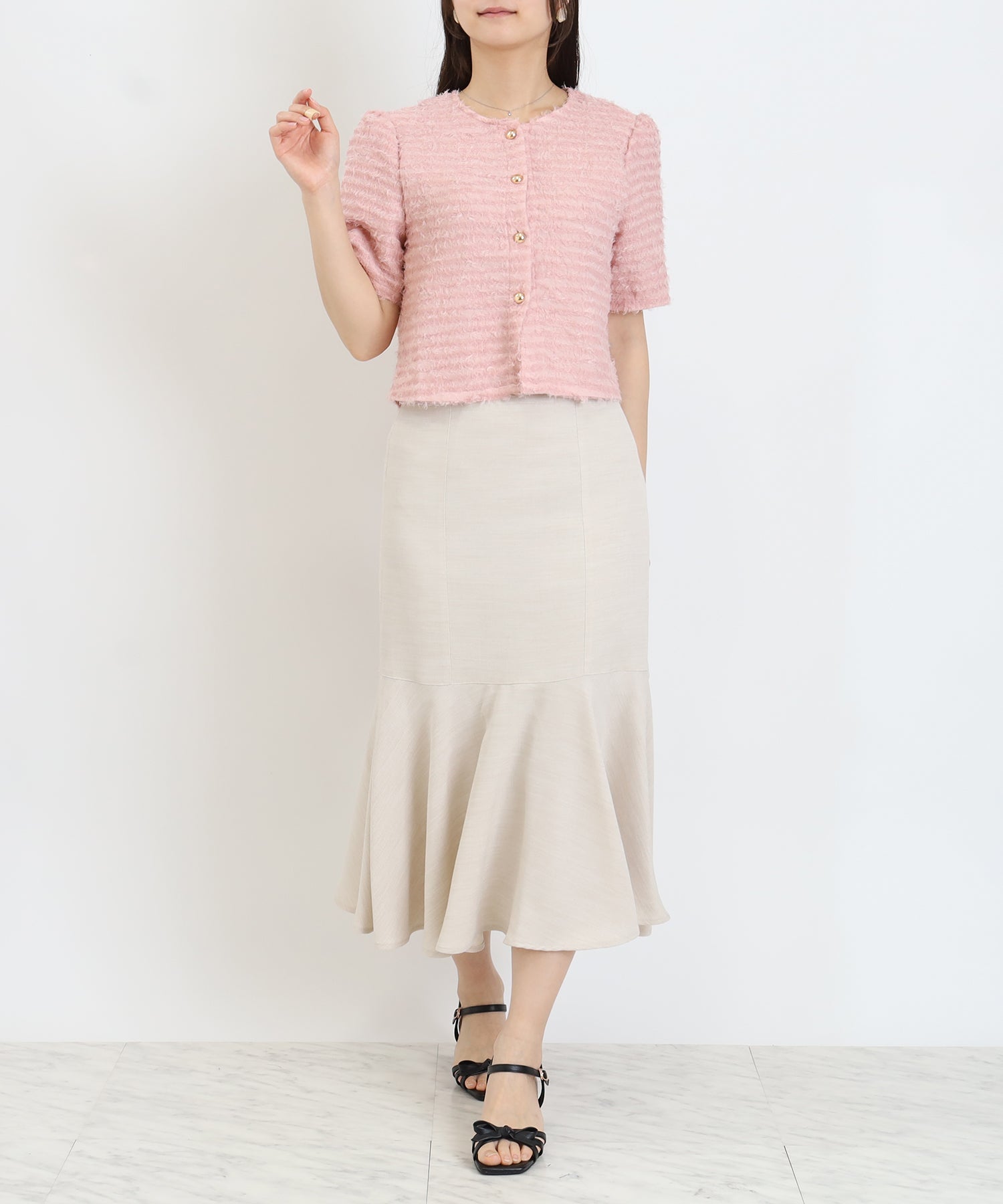 ピンク　model:160cm  着用サイズ：M
