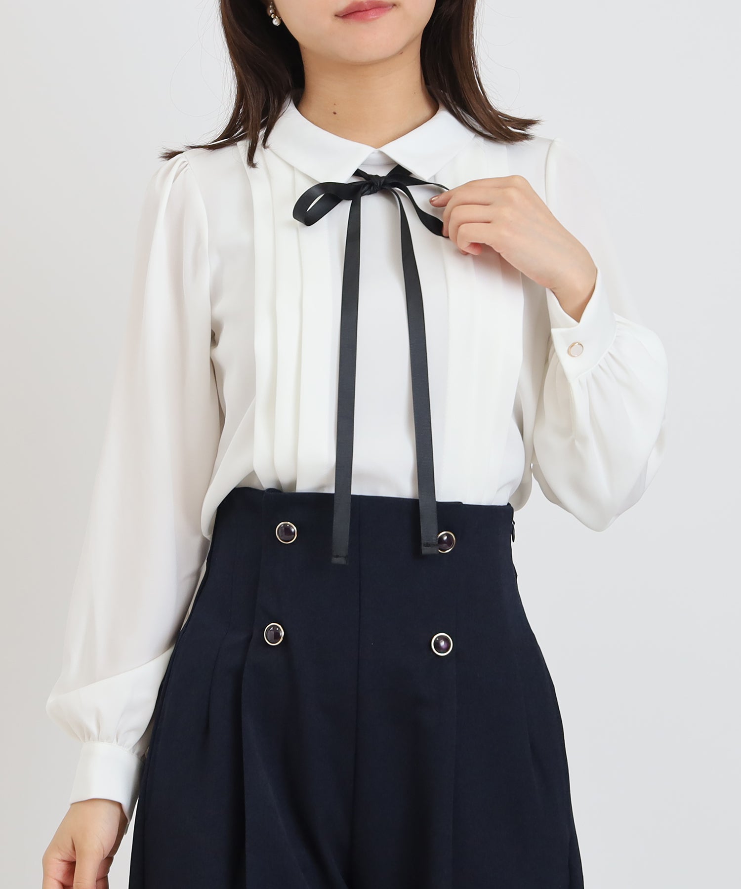 ホワイト　model:156cm  着用サイズ：M