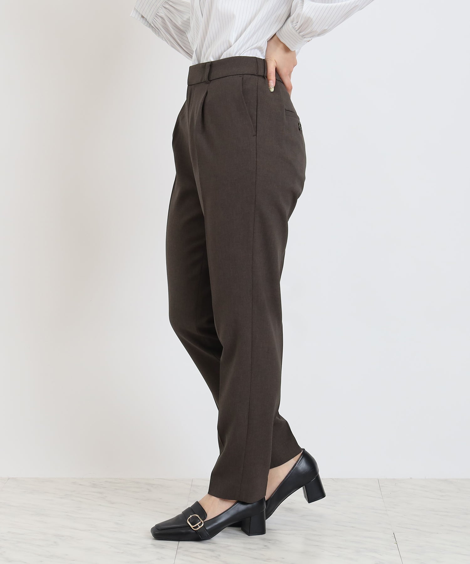 ブラウン　model:160cm  着用サイズ：M