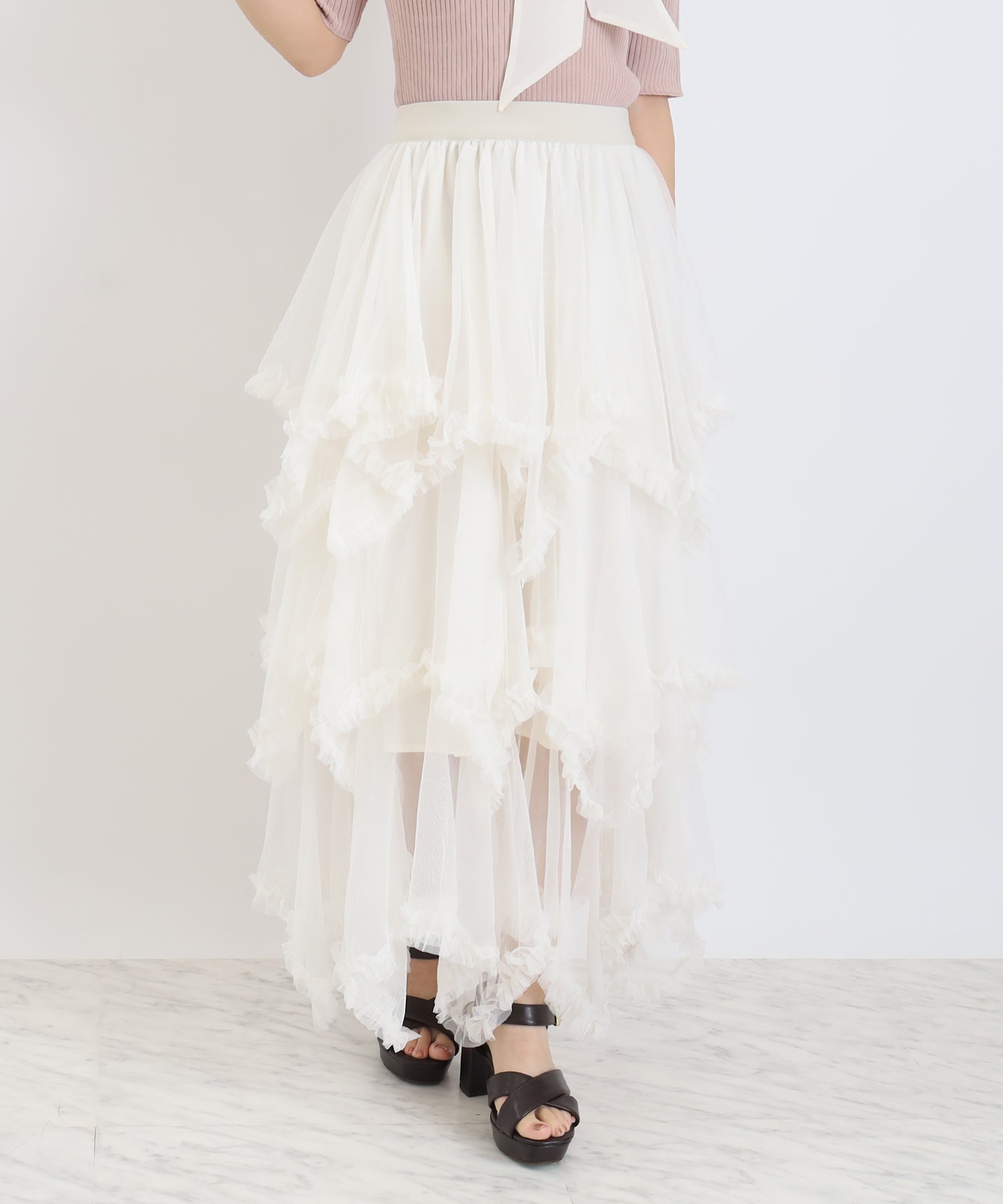 ホワイト　model:156cm  着用サイズ：M