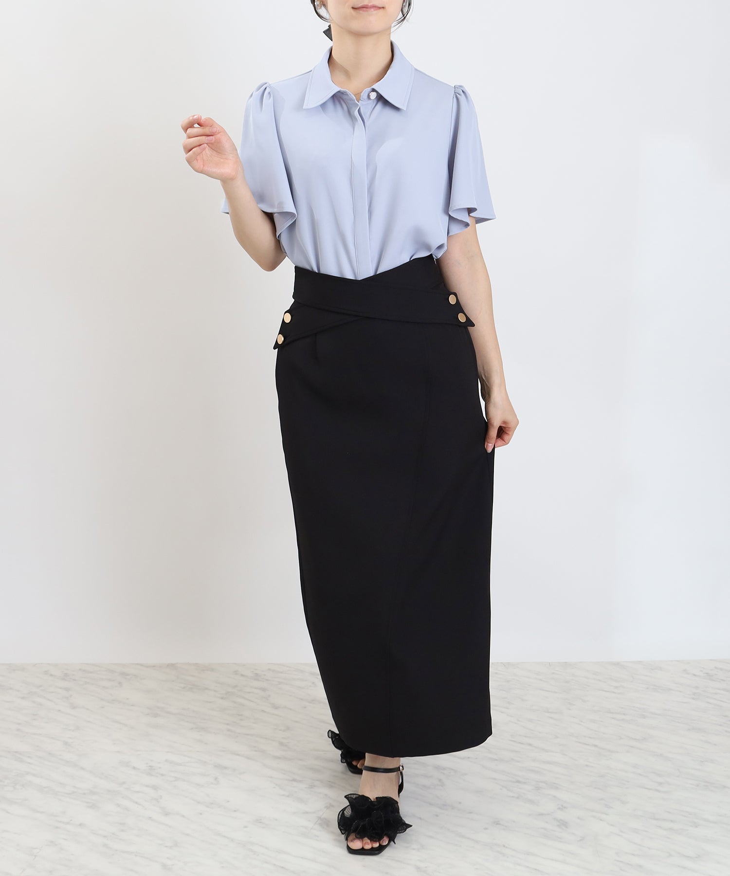 サックス　model:160cm  着用サイズ：M