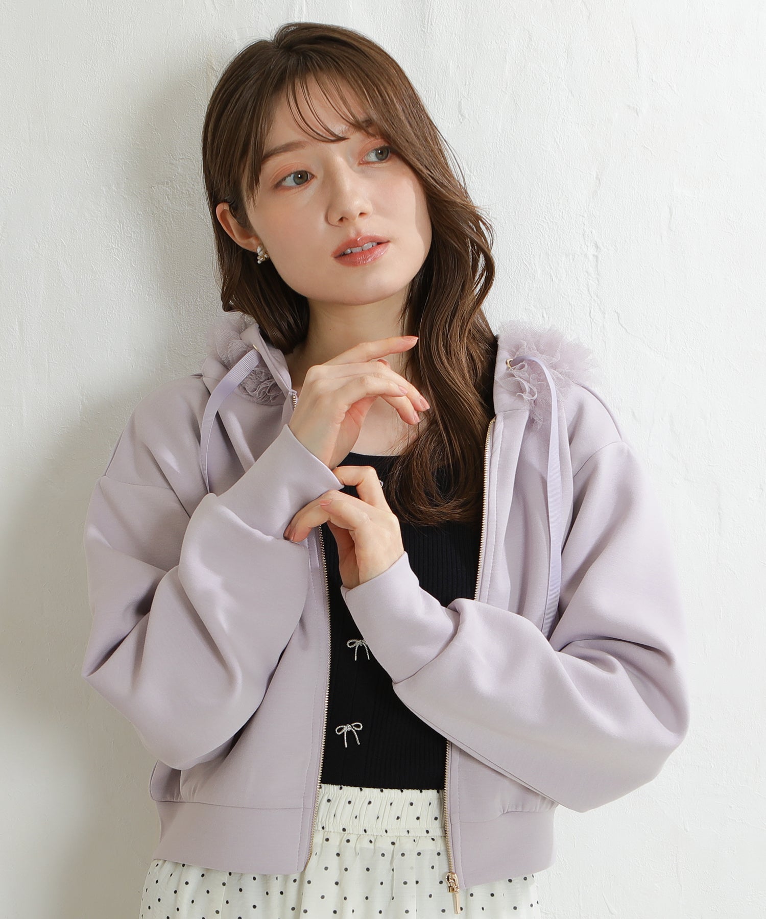 ラベンダー　model：163　着用サイズ：M