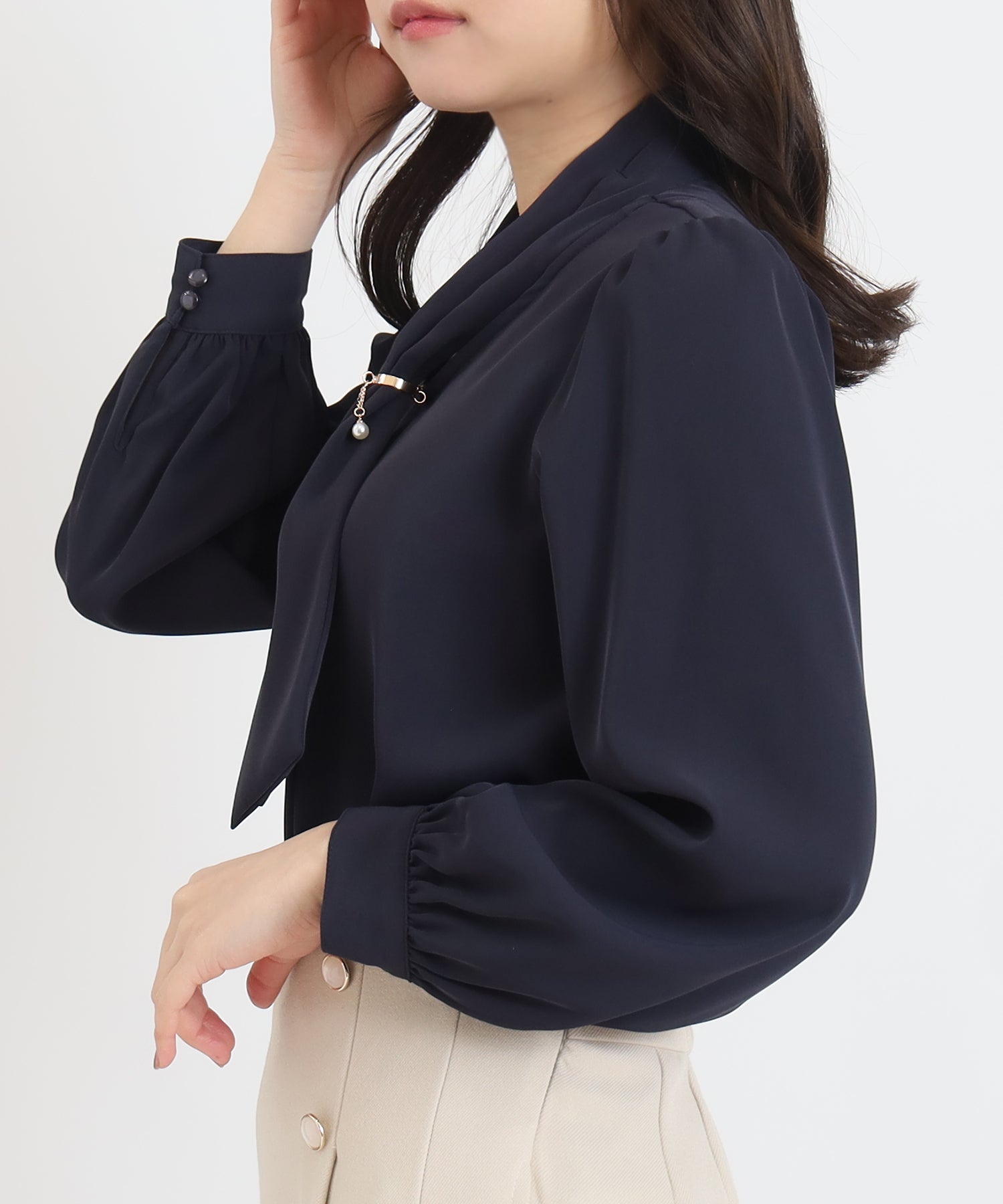 ネイビー　model：156　着用サイズ：S