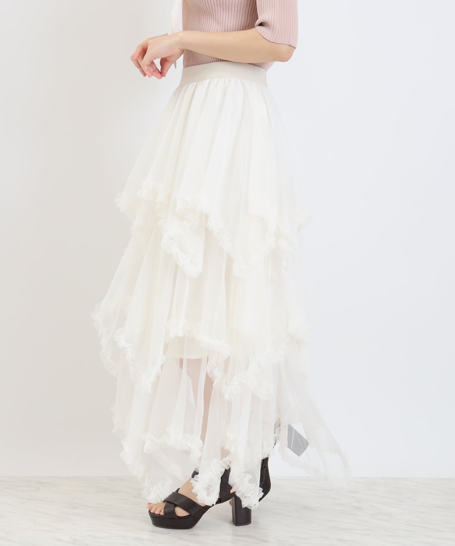ホワイト　model:156cm  着用サイズ：M