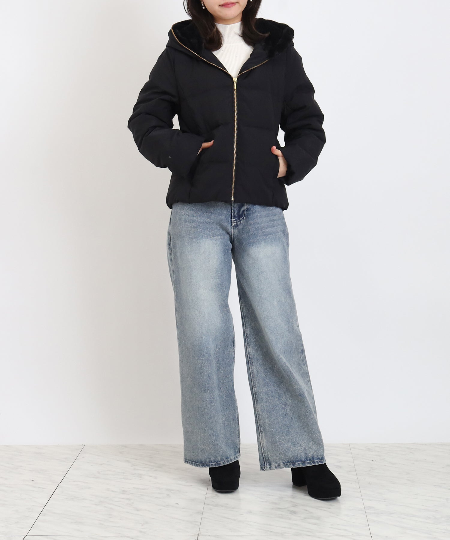 ブラック　model：156　着用サイズ：M