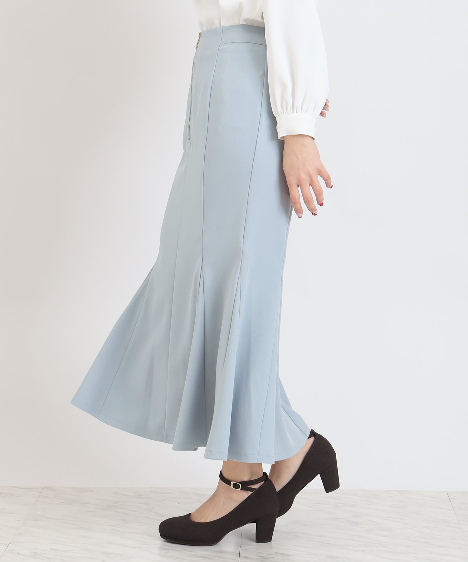 フロントジップマーメイドスカート