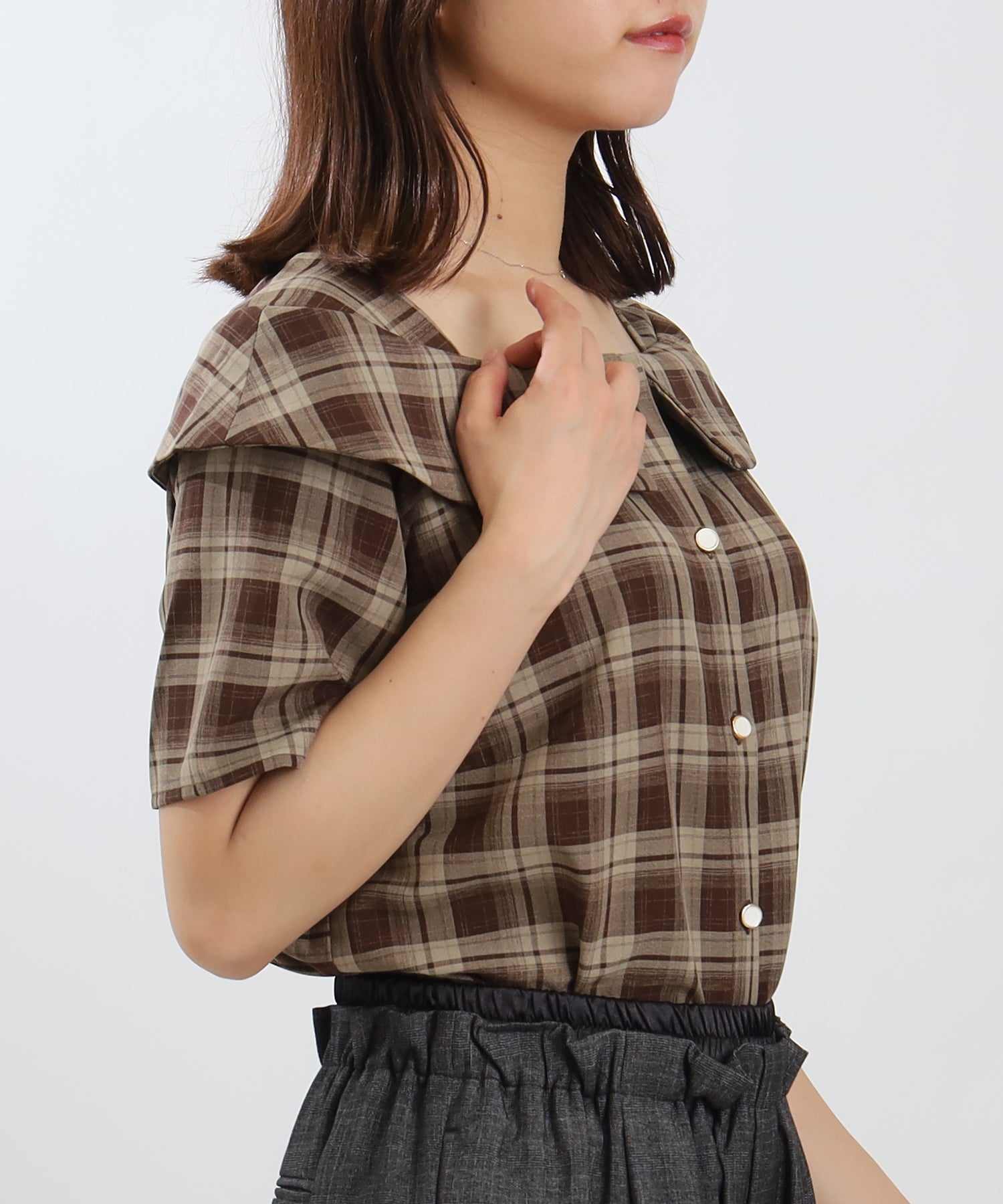 その他(チェック)　model：156　着用サイズ：Ｍ