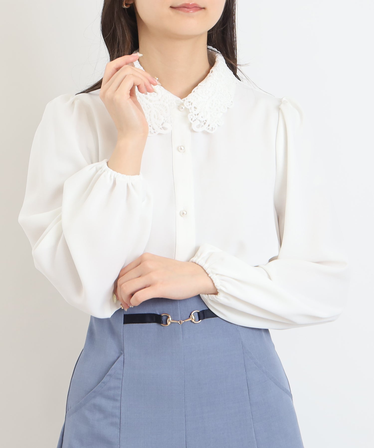 ホワイト　model：160　着用サイズ：M