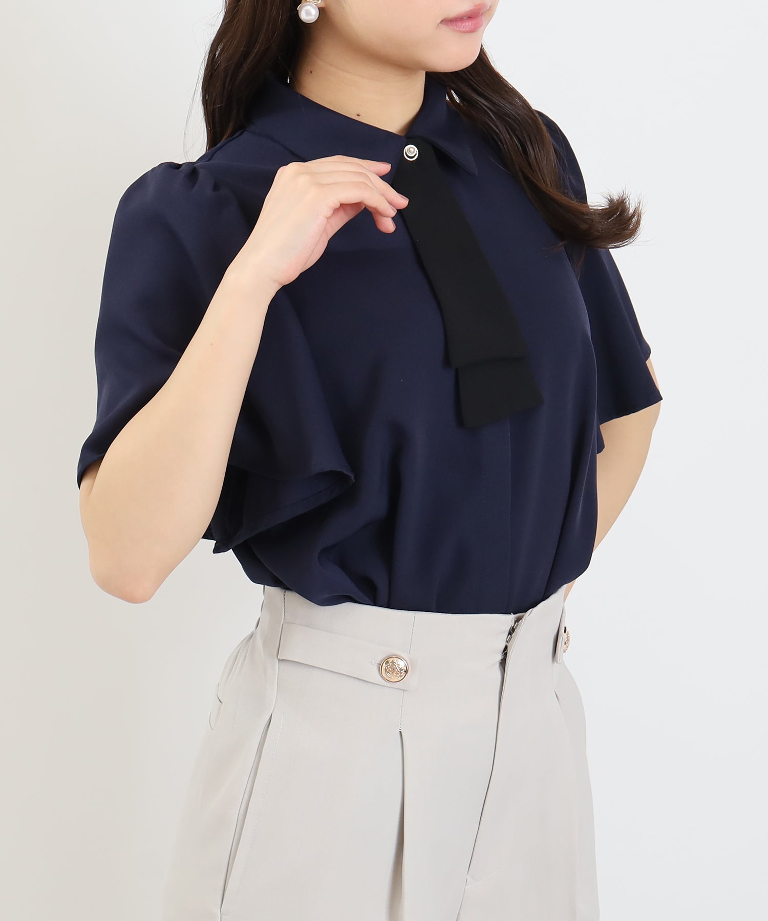 ネイビー　model:156cm  着用サイズ：S