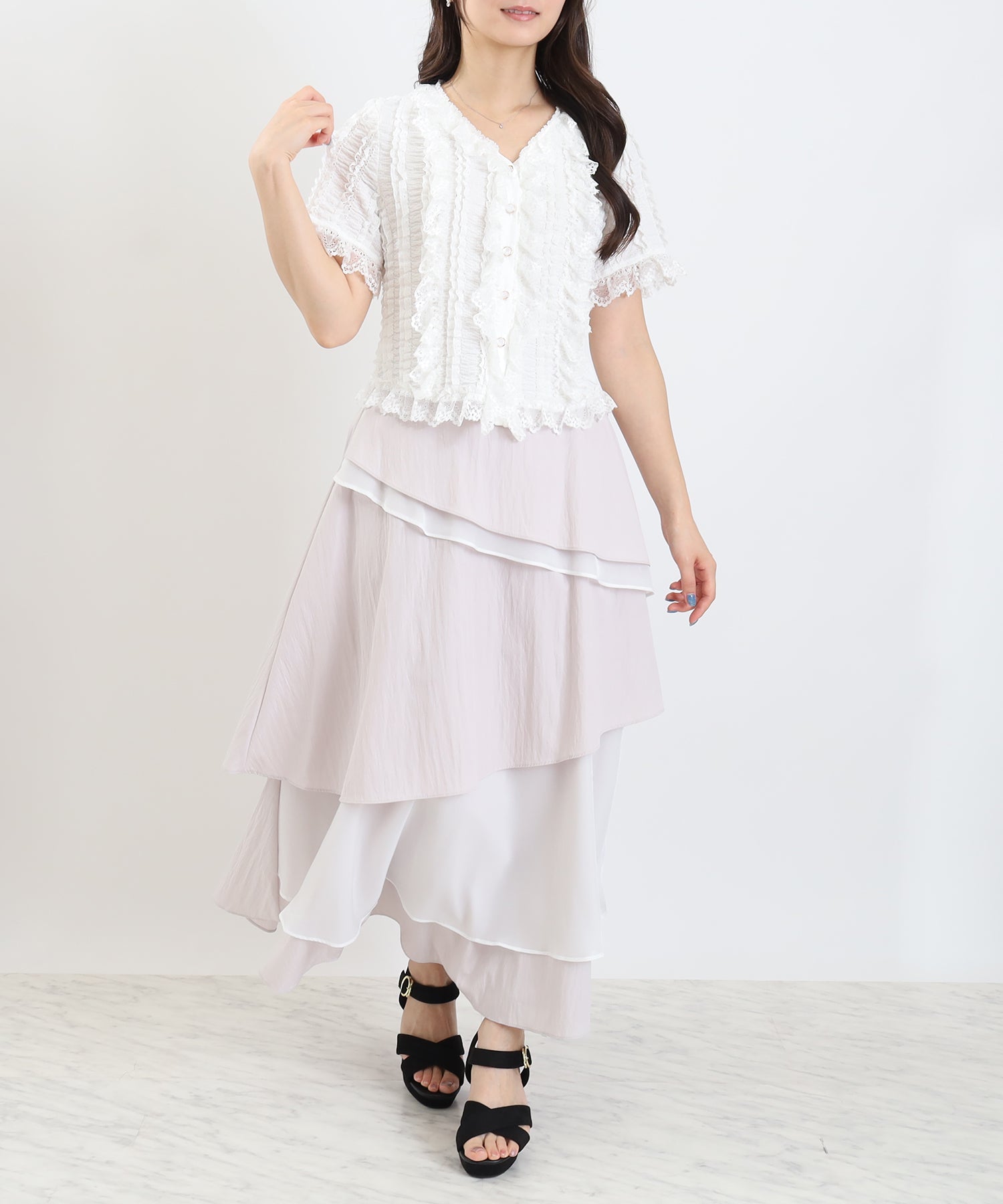 ホワイト　model:160cm  着用サイズ：M