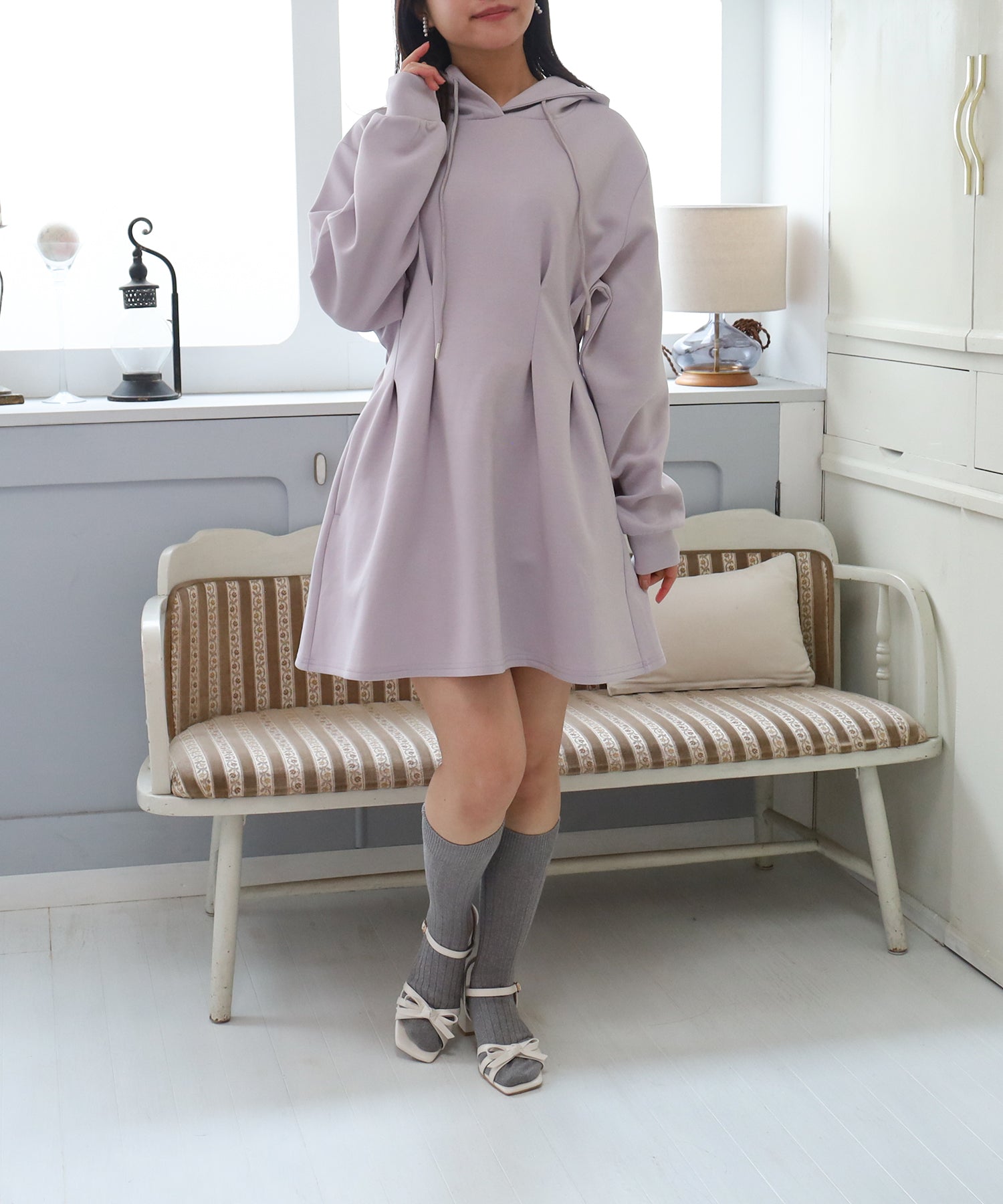 ラベンダー　model：156　着用サイズ：M