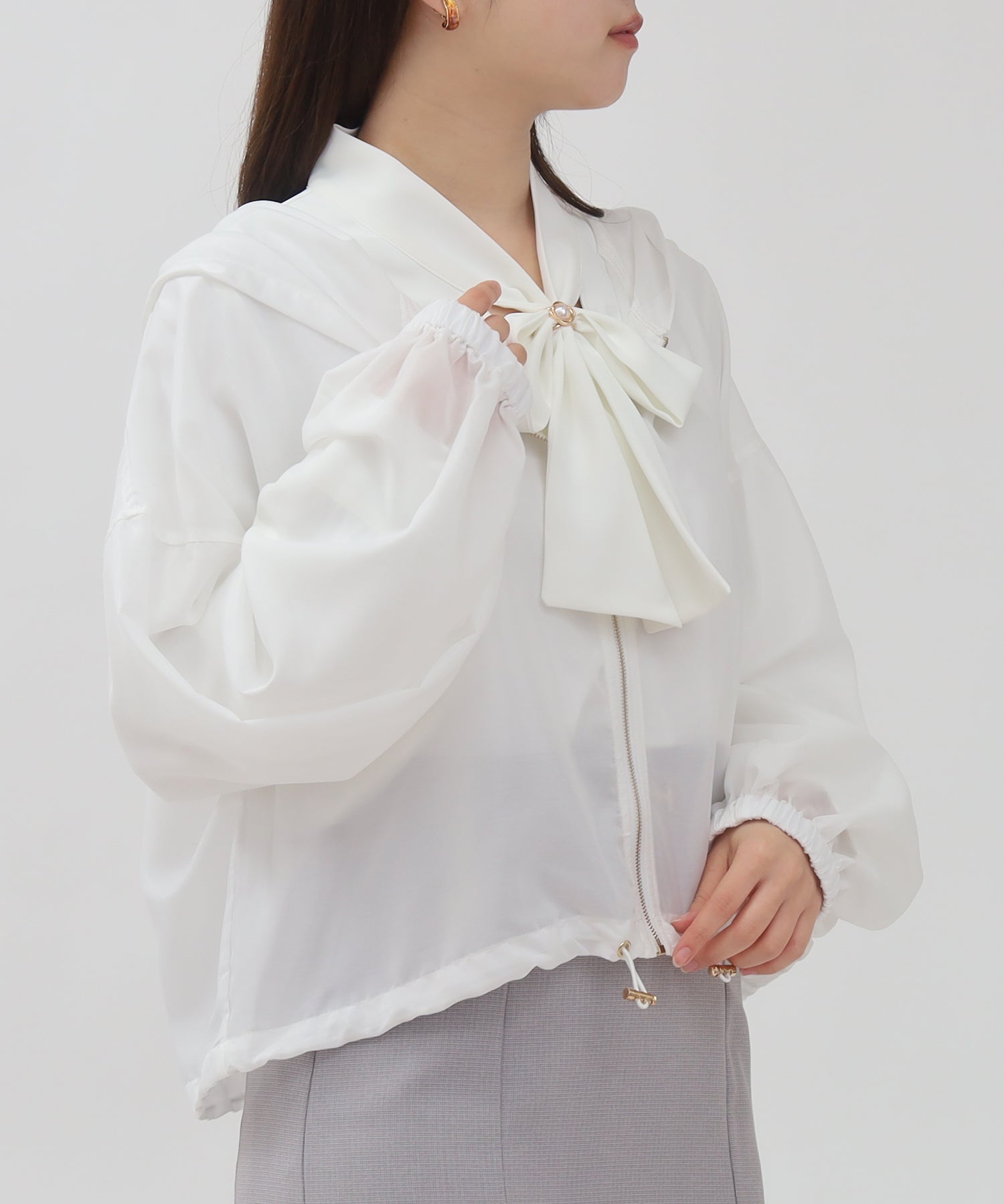 ホワイト　model：156　着用サイズ：M