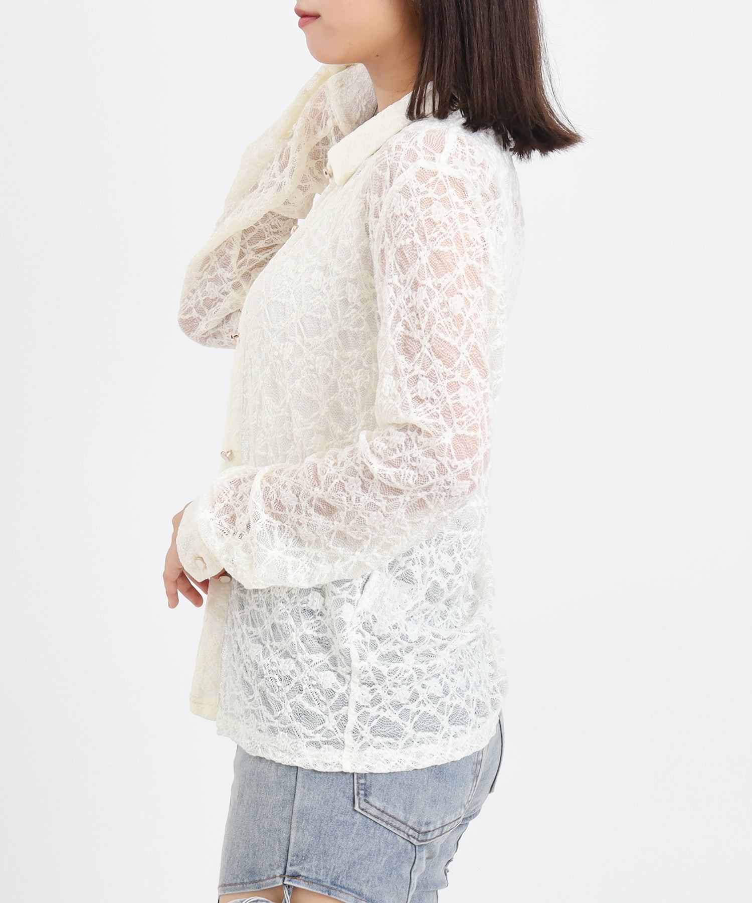 ベージュ　model：156　着用サイズ：M