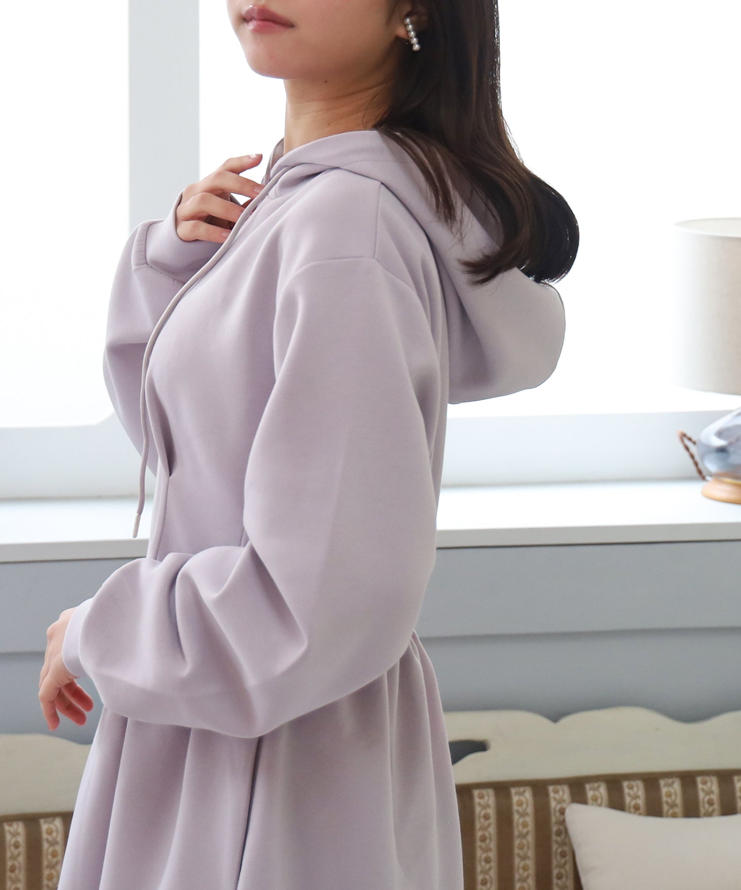 ラベンダー　model：156　着用サイズ：M