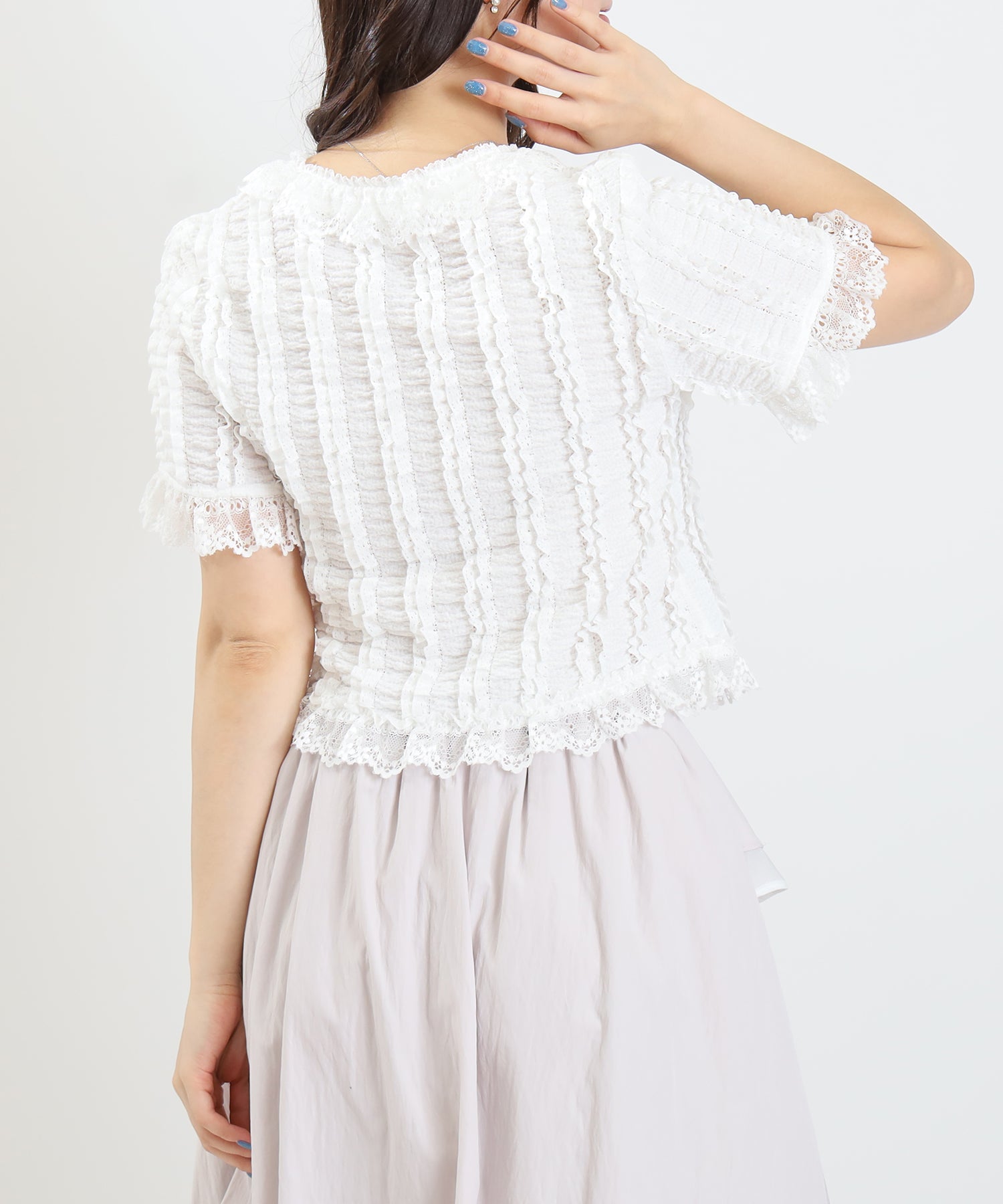 ホワイト　model:160cm  着用サイズ：M