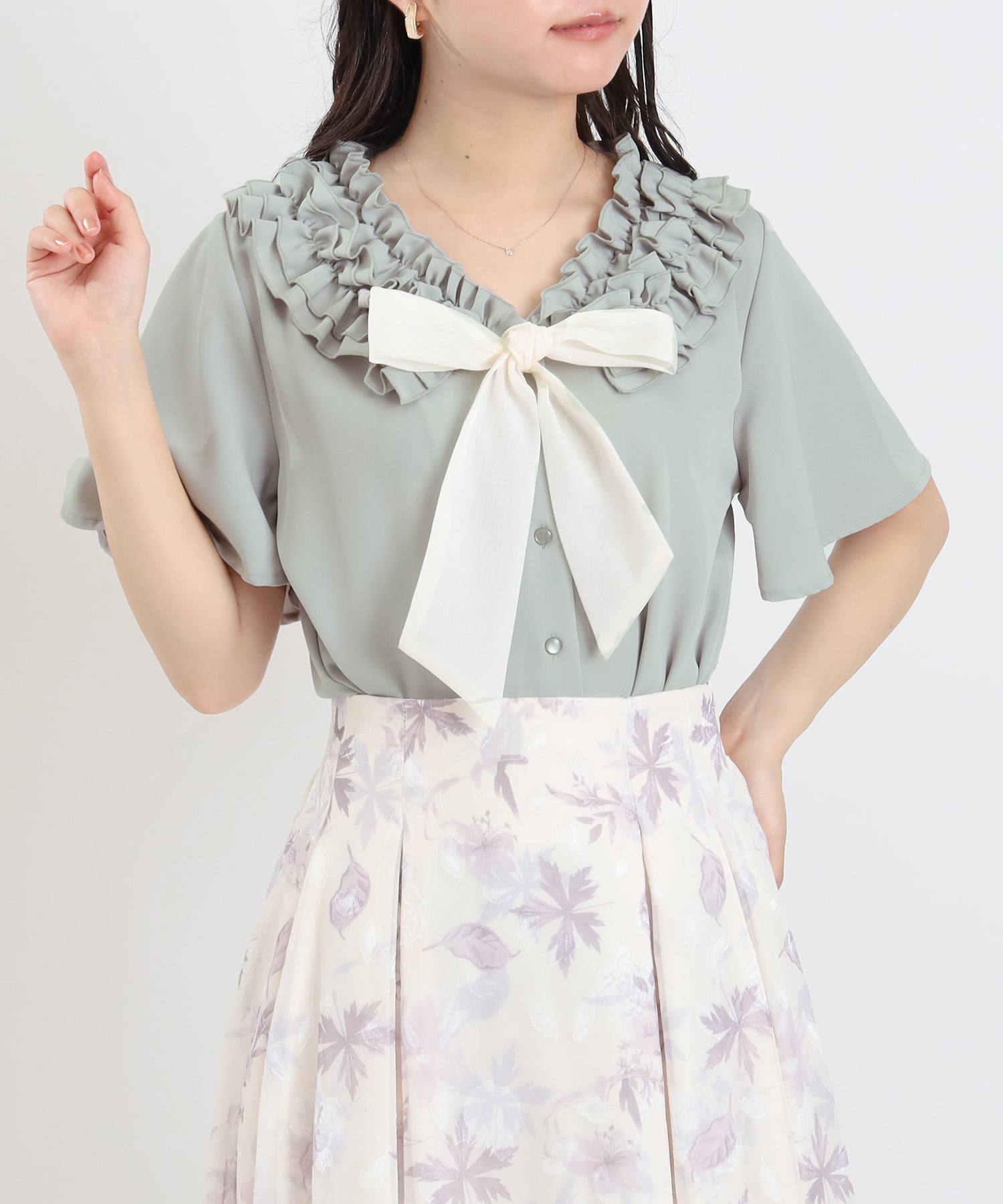ミント　model：156　着用サイズ：M