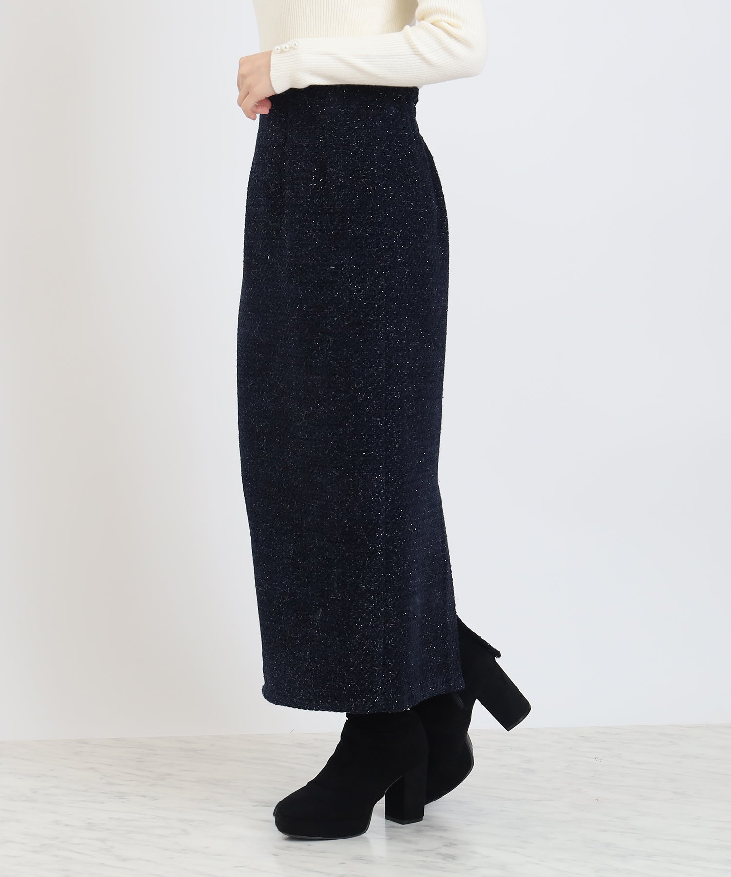 ネイビー　model:156cm  着用サイズ：M