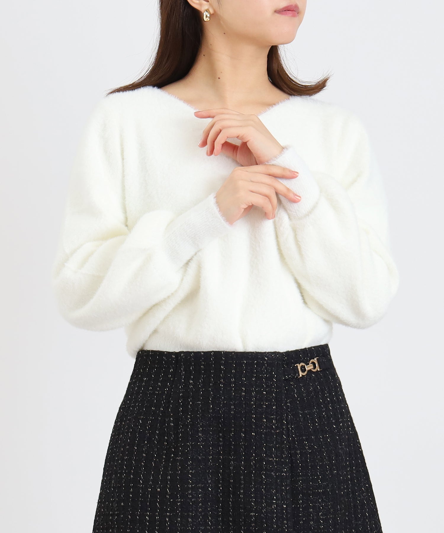 ホワイト　model：156　着用サイズ：M