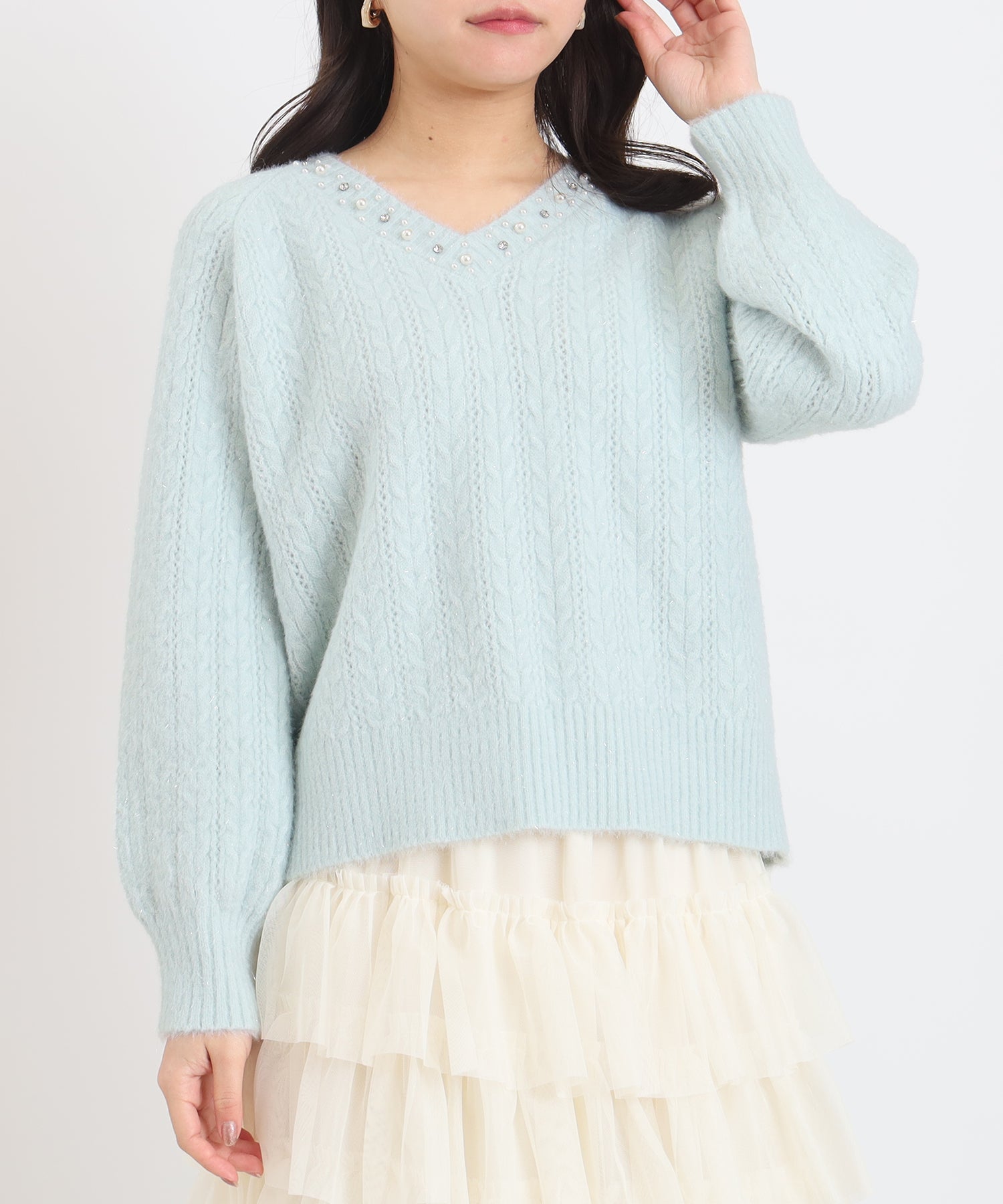 ミント　model:156cm  着用サイズ：M