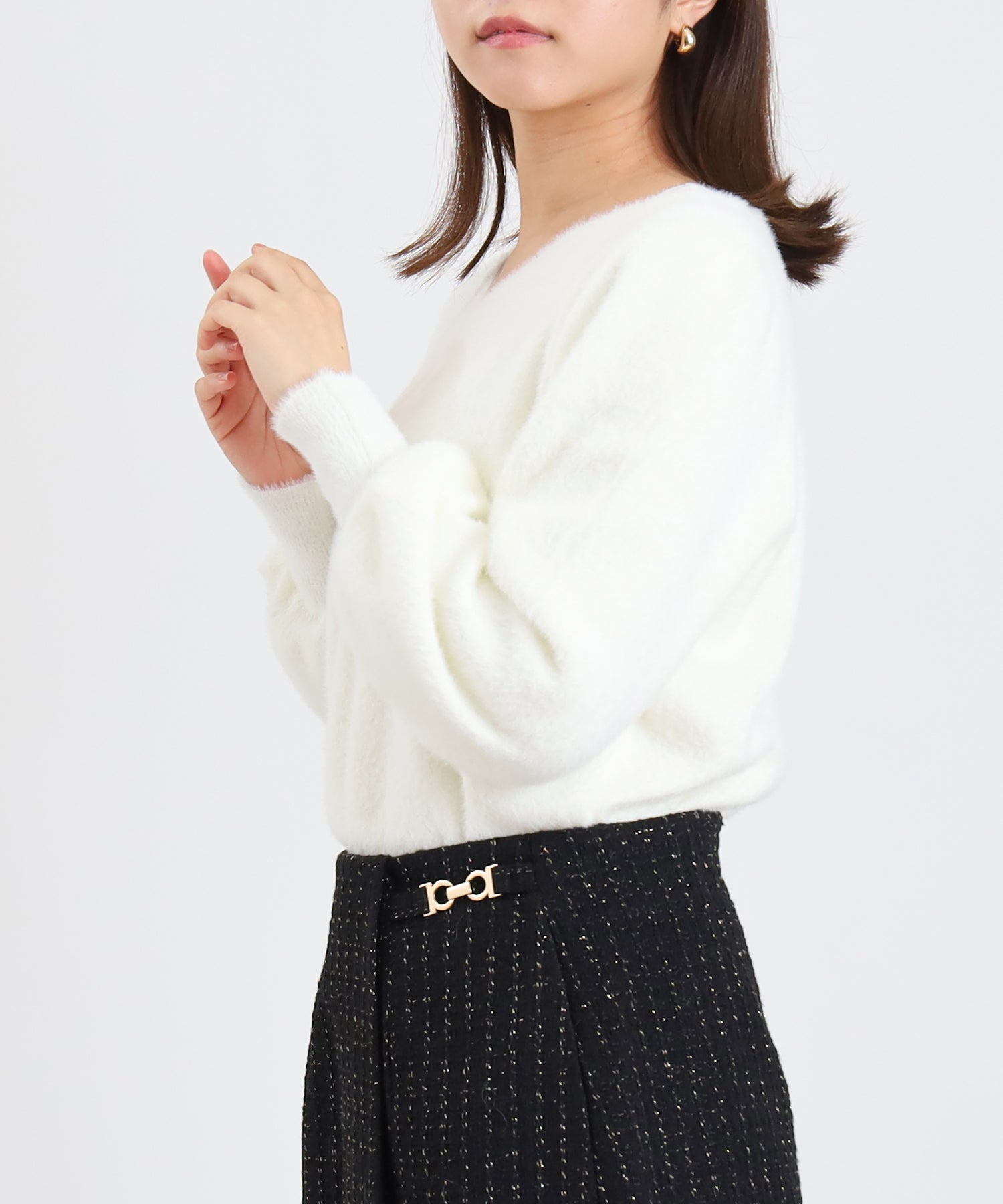 ホワイト　model：156　着用サイズ：M