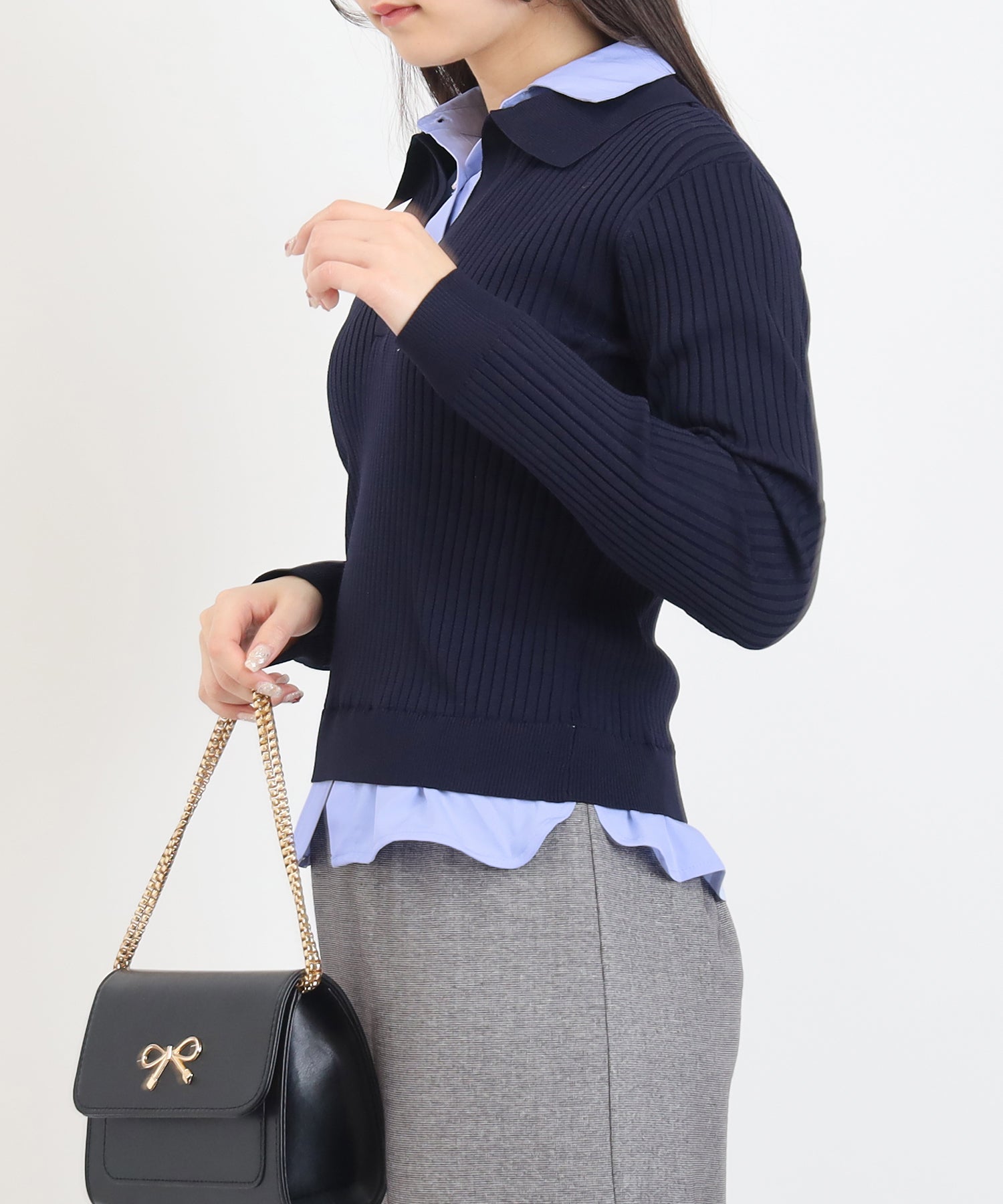 ネイビー　model：160　着用サイズ：M