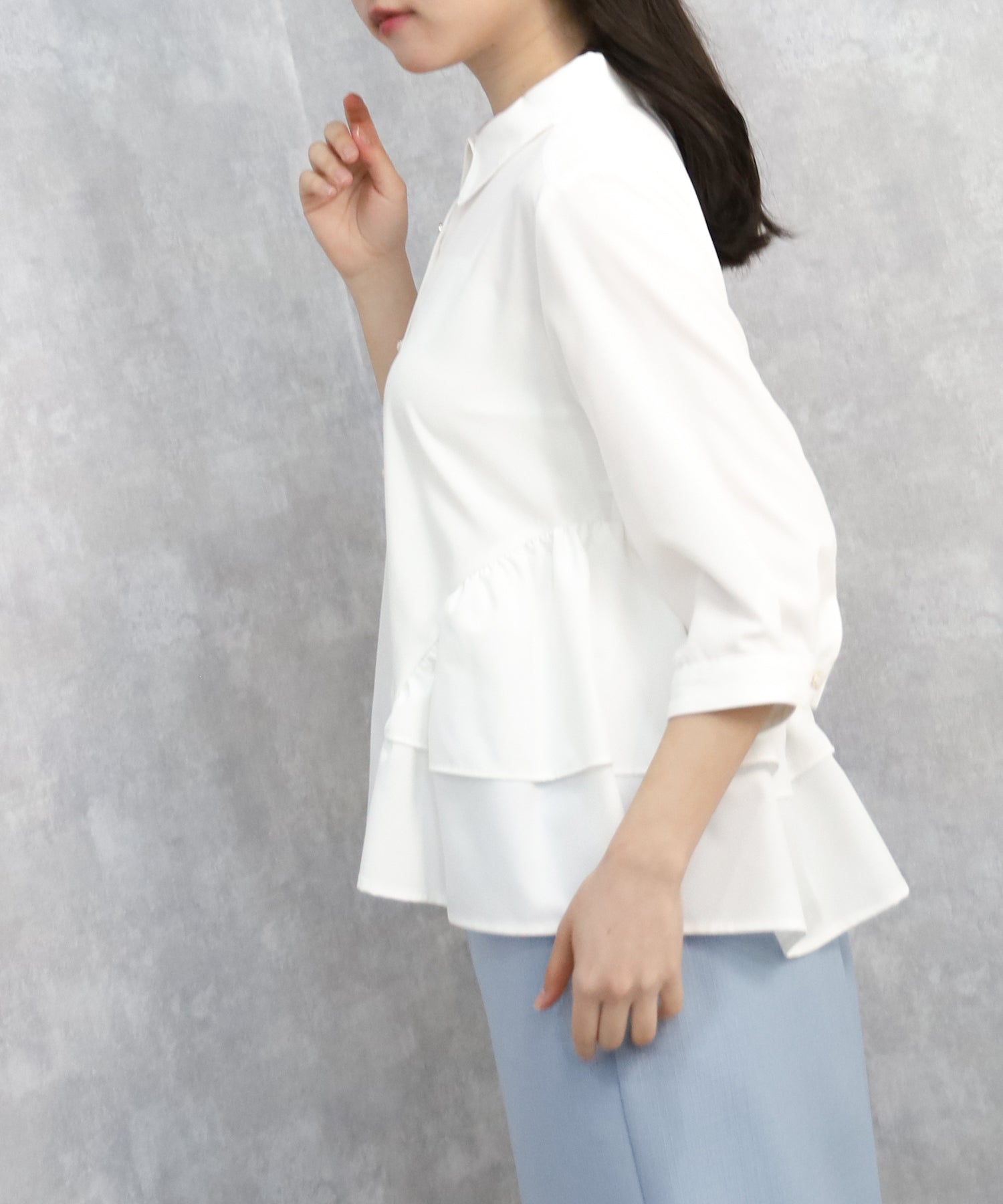 ホワイト　model：156　着用サイズ：M