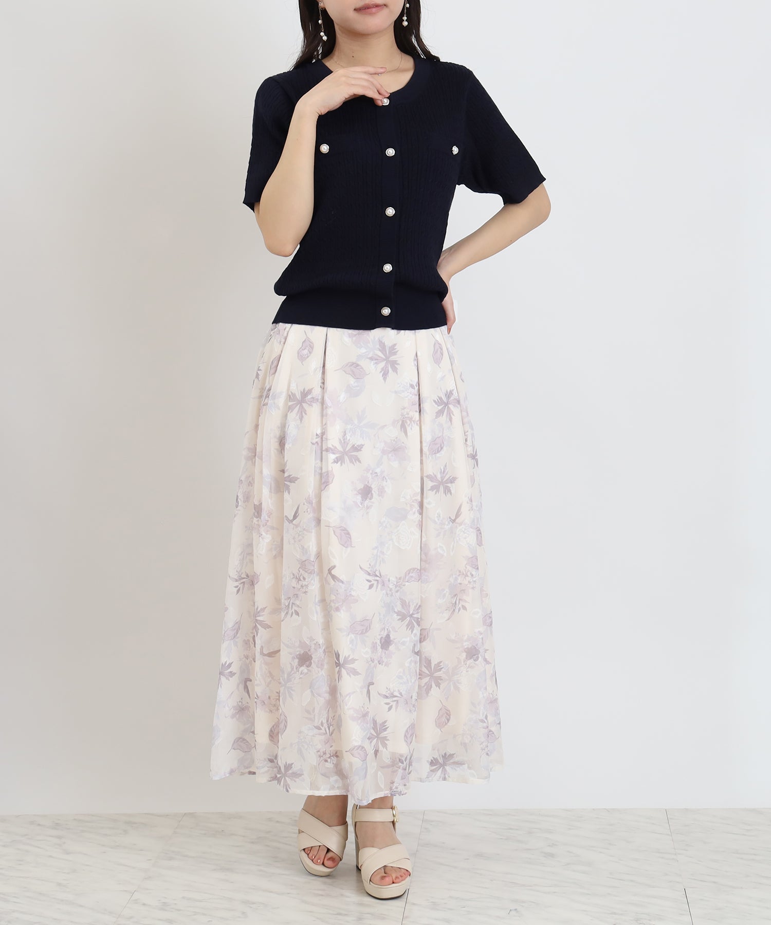 ネイビー　model:156cm  着用サイズ：M