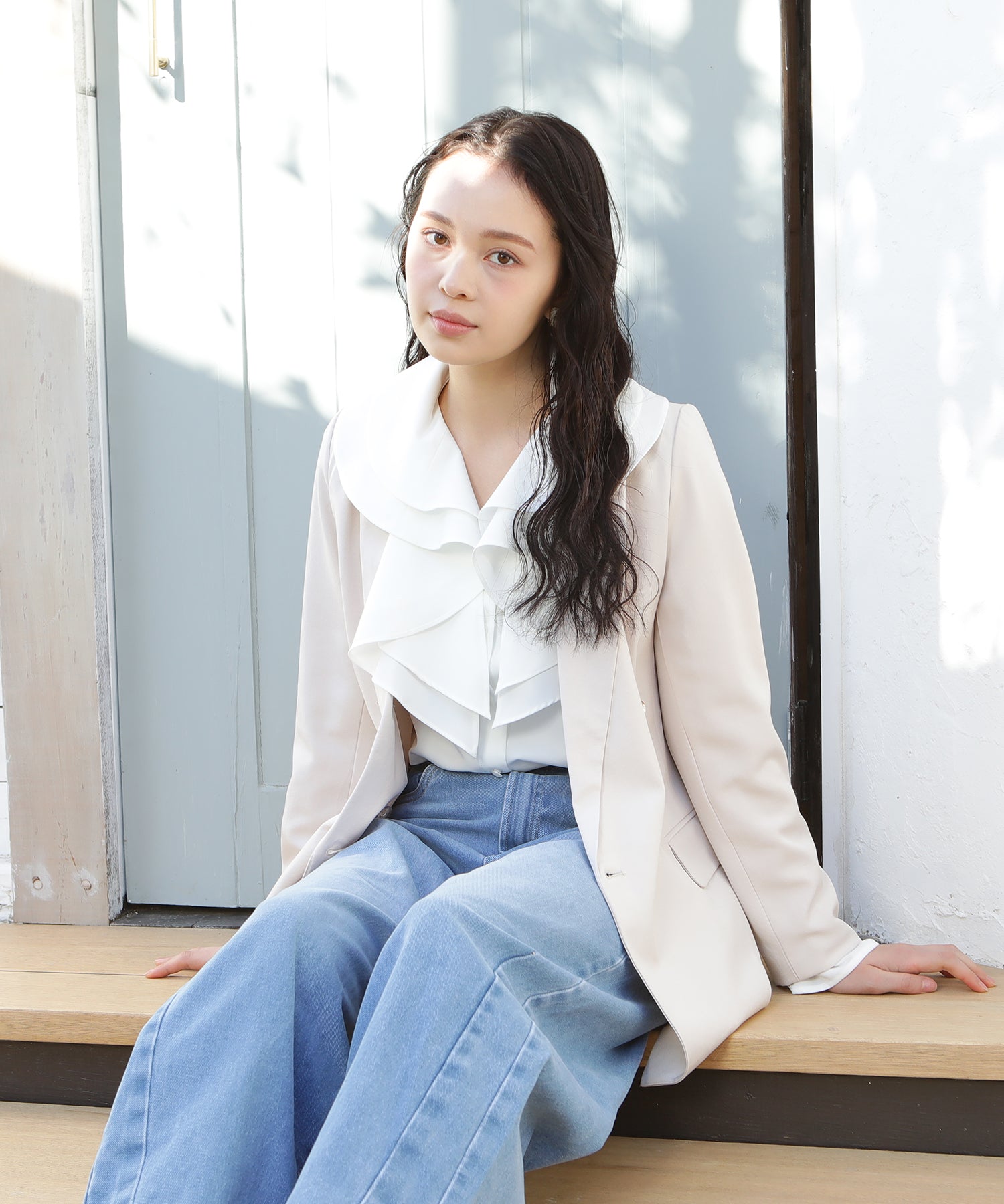 ホワイト　model：171　着用サイズ：M