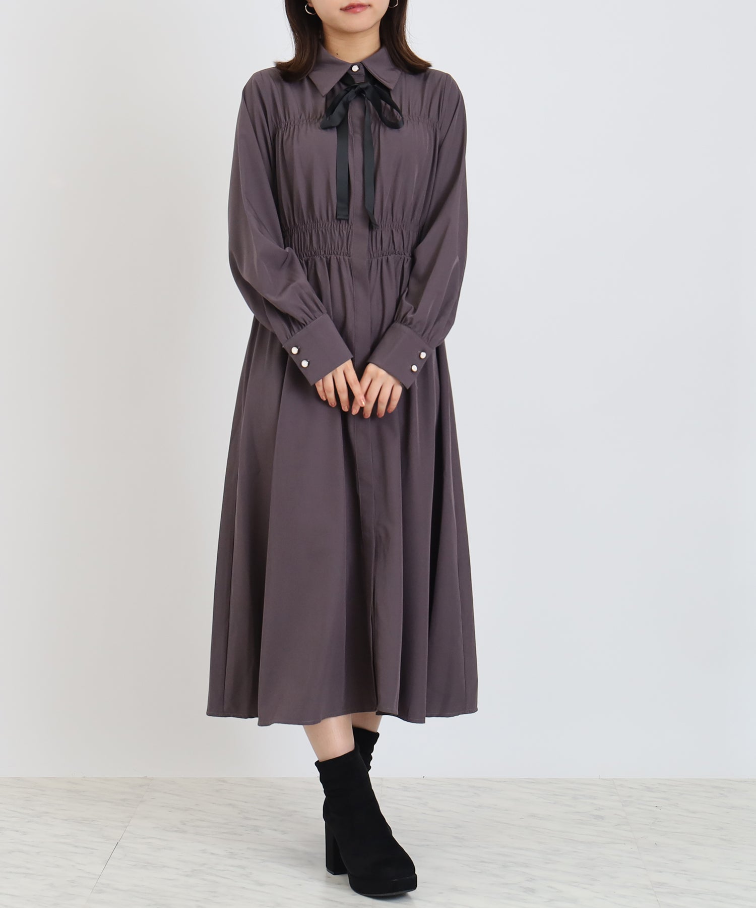 ブラウン　model:156cm 着用サイズ：M