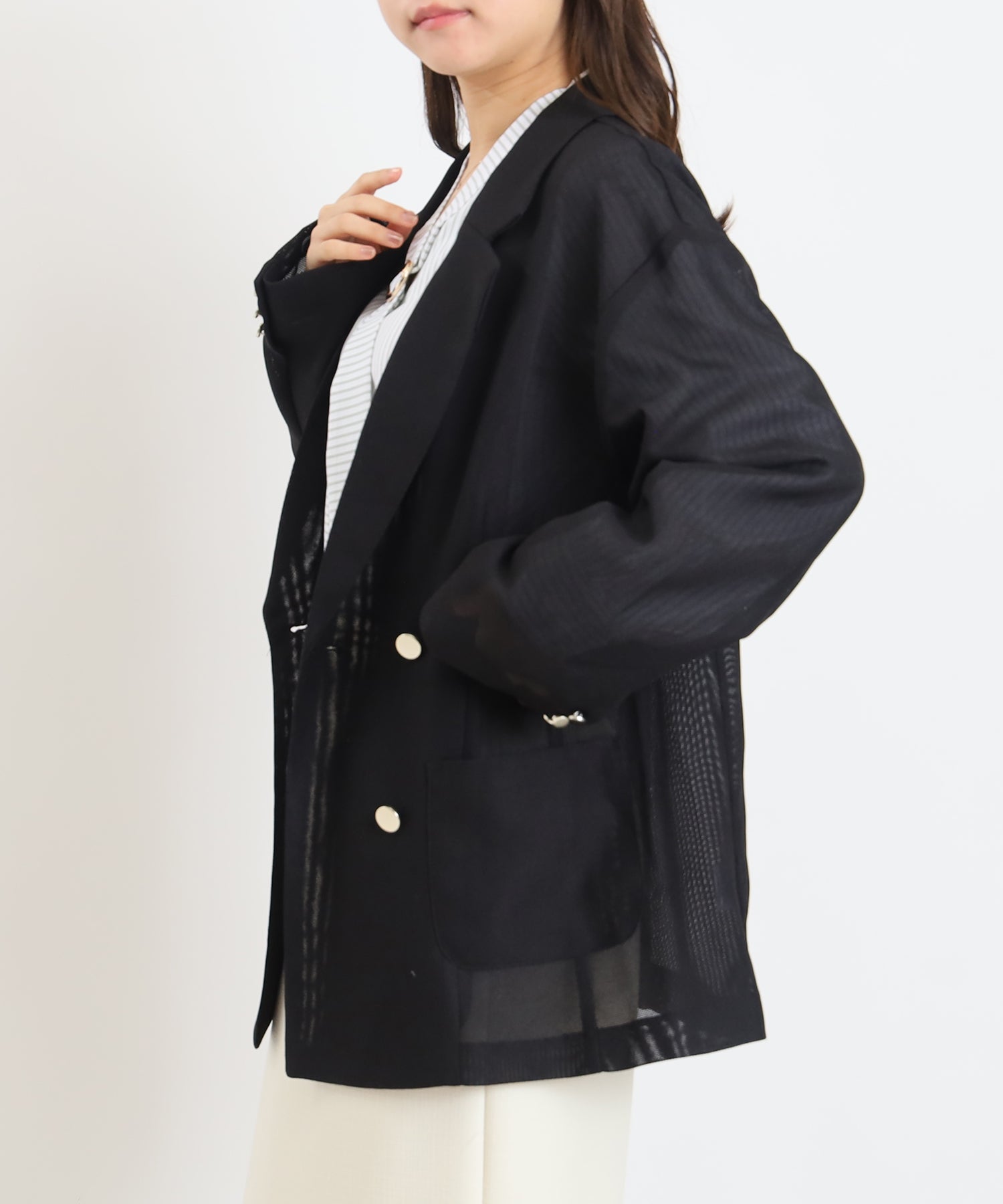 ブラック　model:156cm  着用サイズ：M