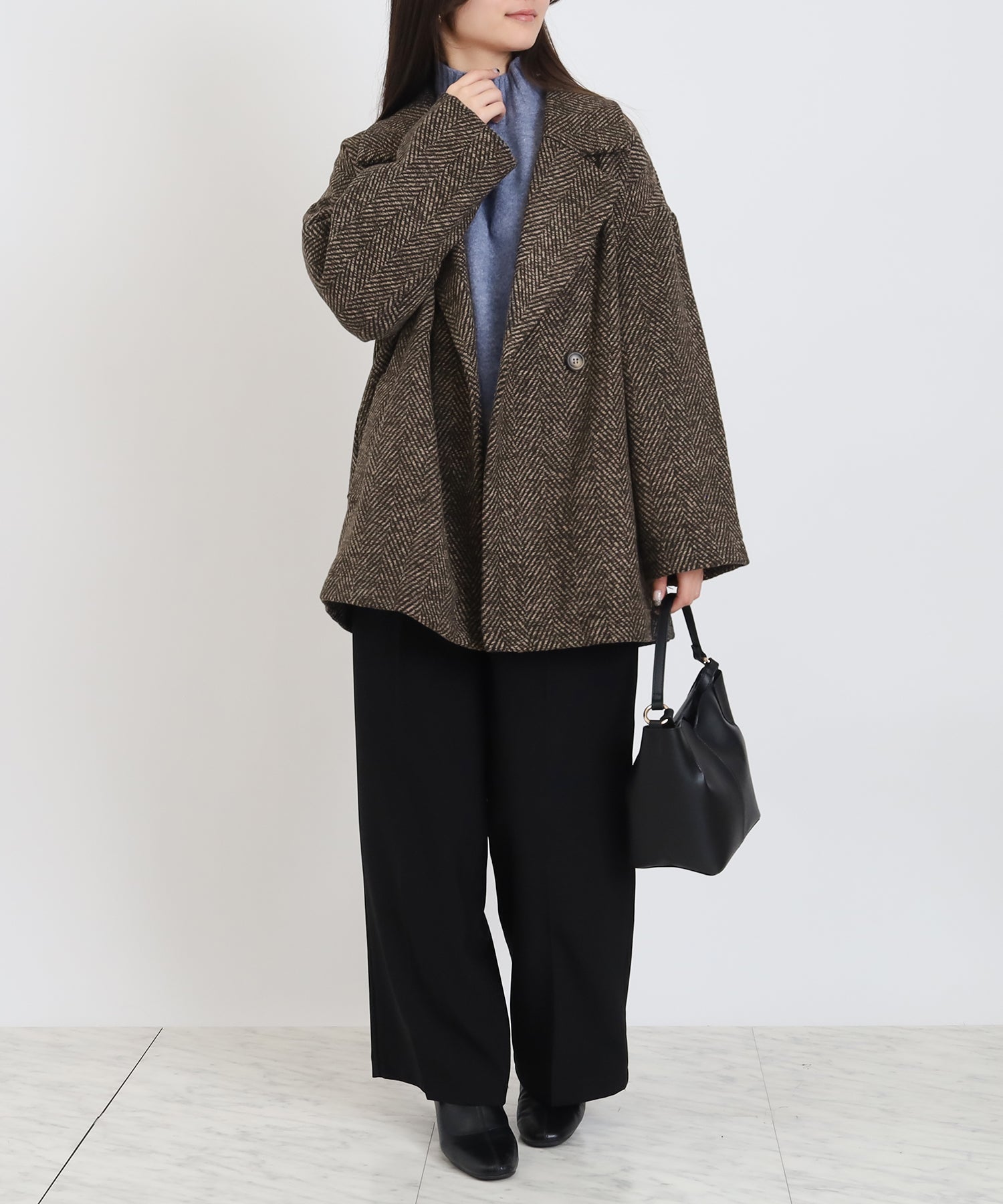 ブラウン　model：160　着用サイズ：M