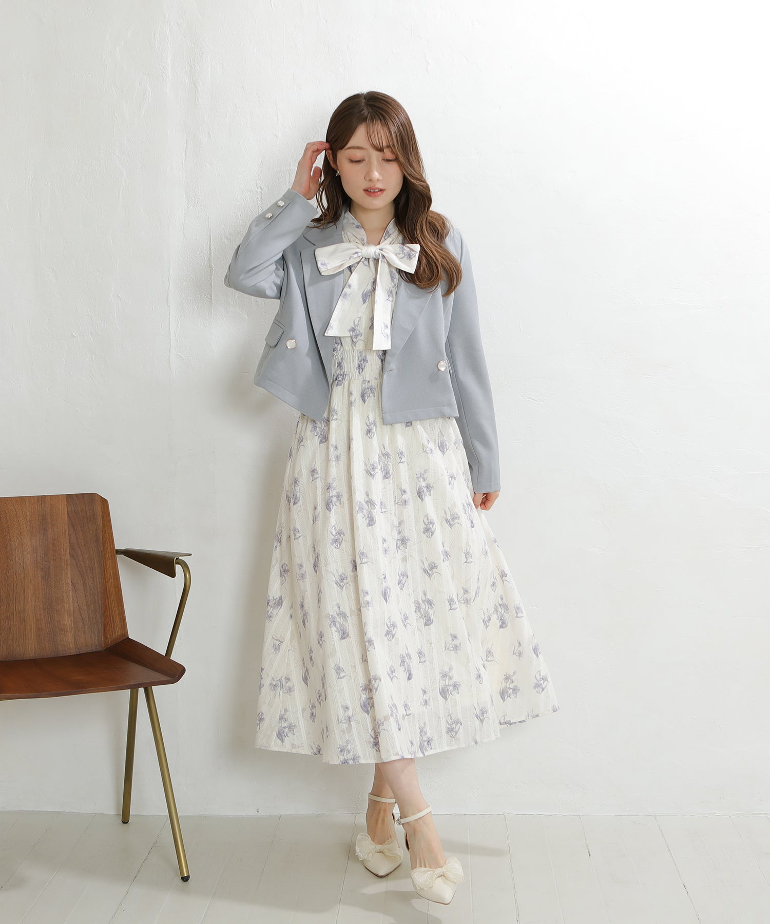 ラベンダー　MODEL：163　着用サイズ：M