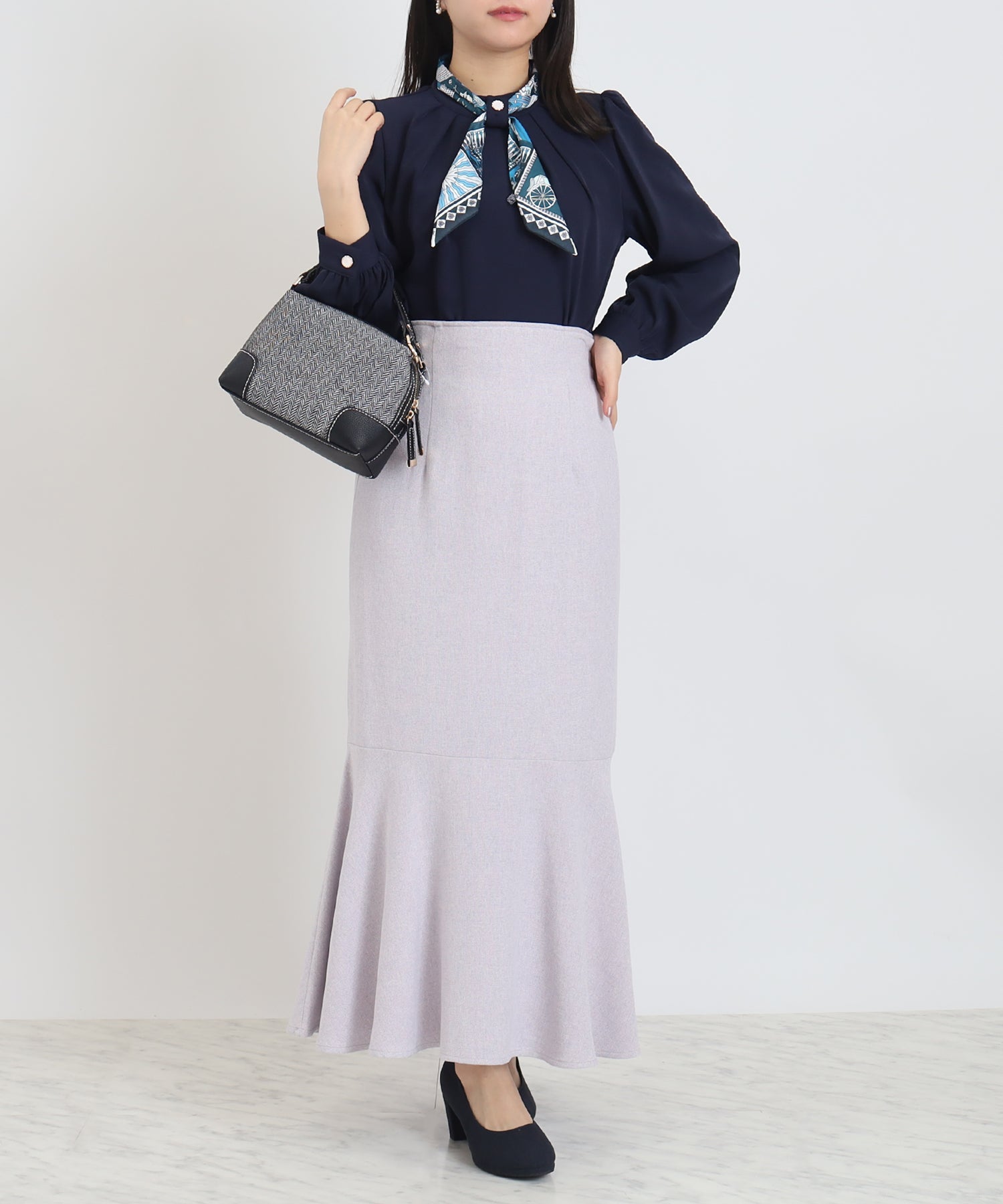 ネイビー　model：156　着用サイズ：S