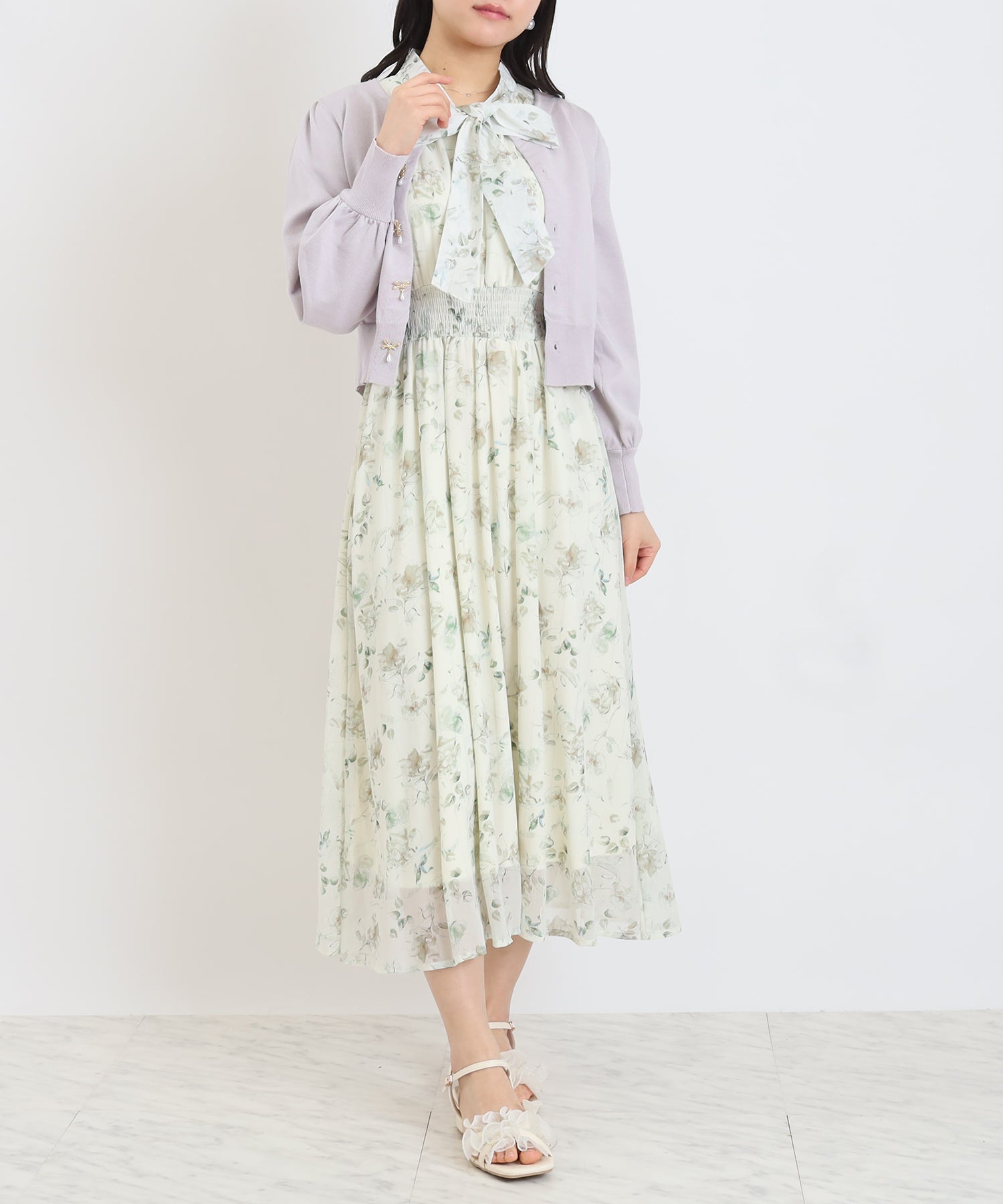 ラベンダー　model:156cm  着用サイズ：M