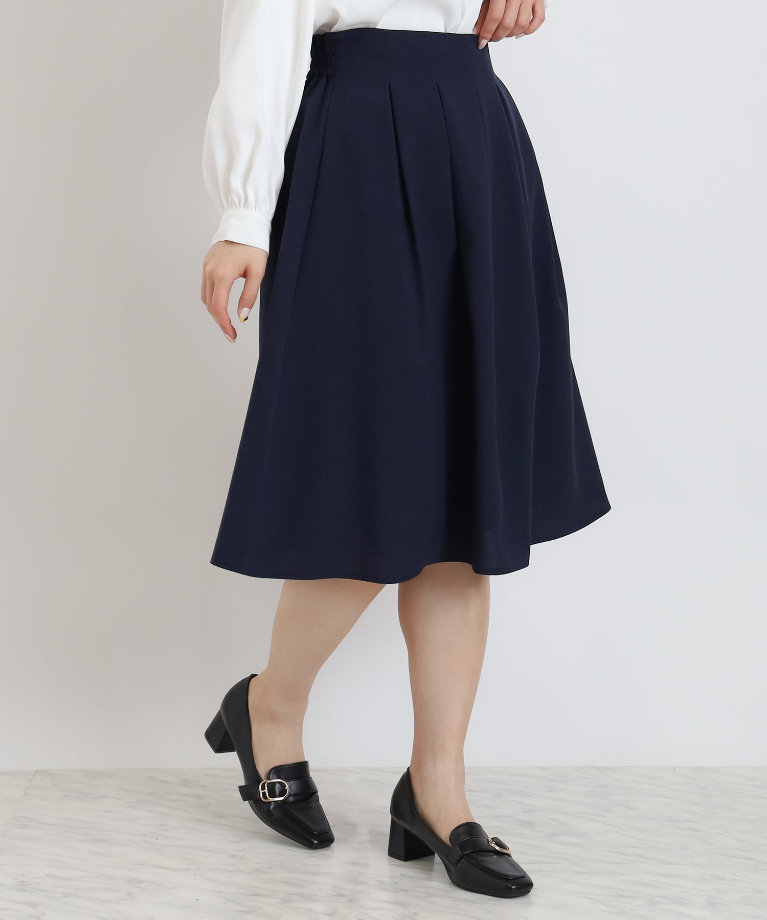 ビアズリー　タックフレアスカート 未使用 BEARDSLEY（ビアズリー）の「タックフレアスカート（スカート）」 - WEAR