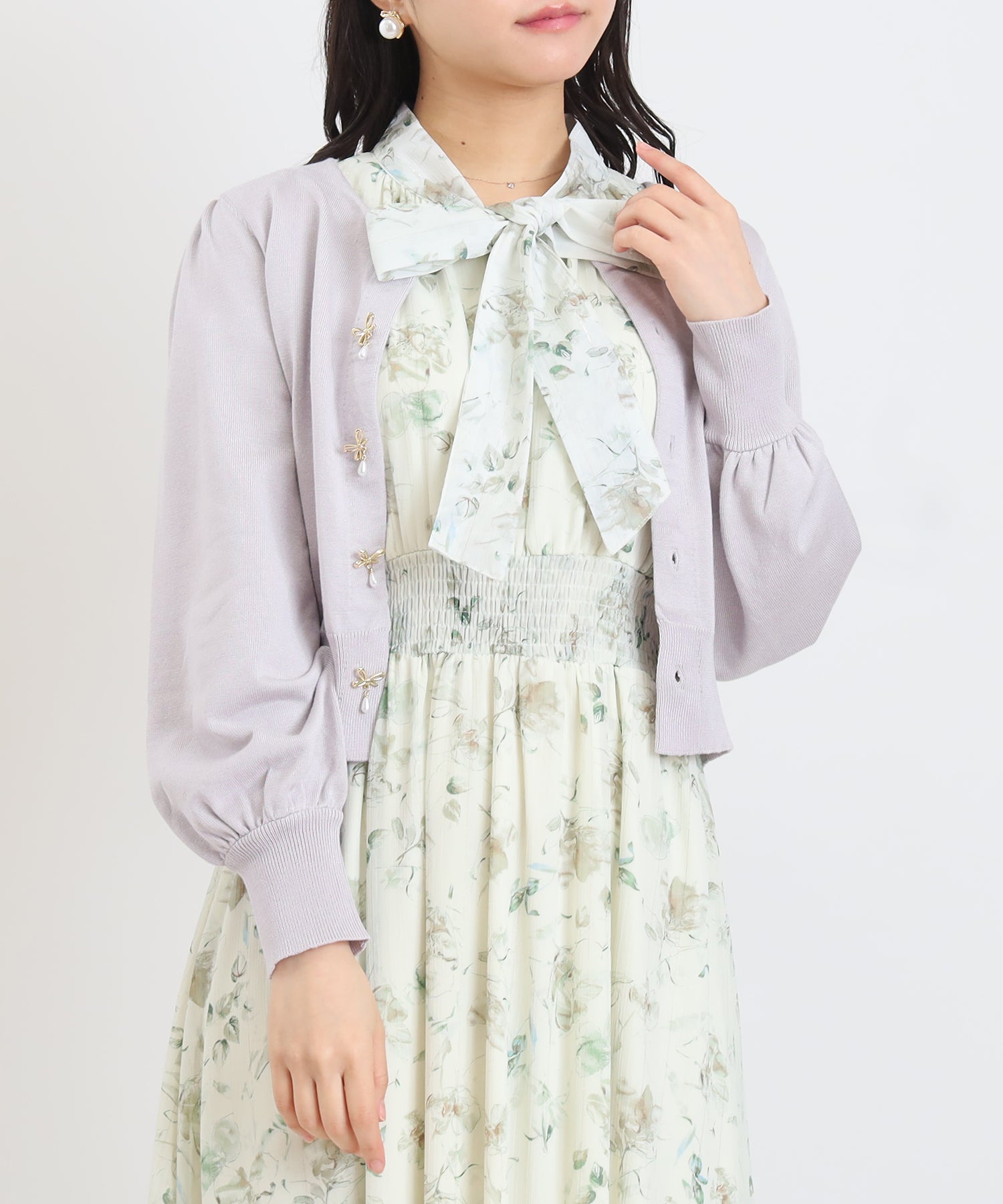 ラベンダー　model:156cm  着用サイズ：M
