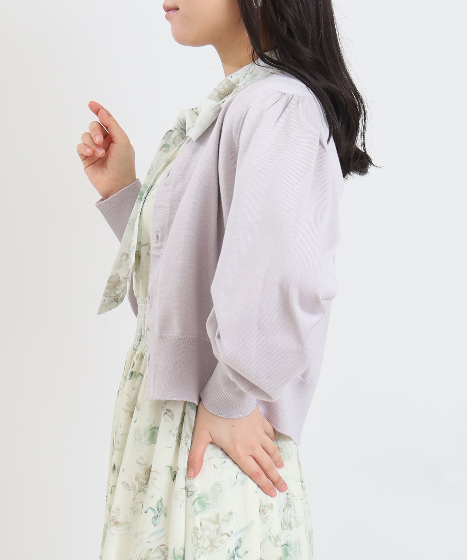 ラベンダー　model:156cm  着用サイズ：M