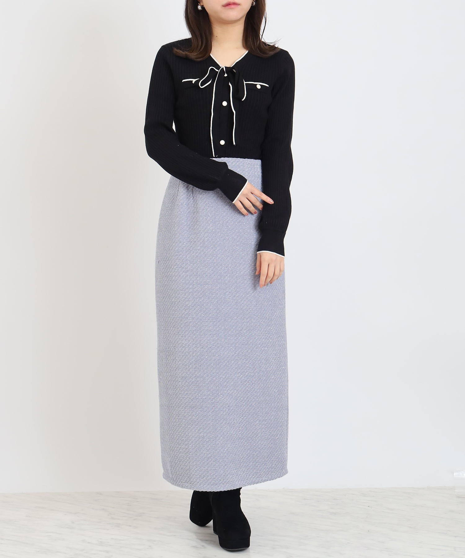 ダスティブルー　model:156cm  着用サイズ：M