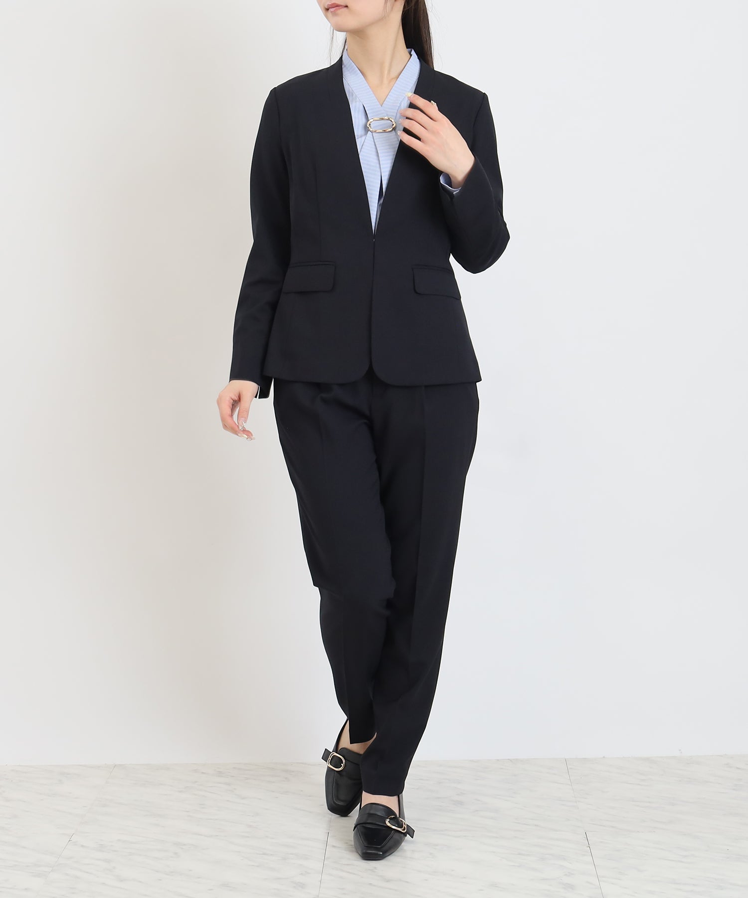 ネイビー　model:160cm  着用サイズ：M