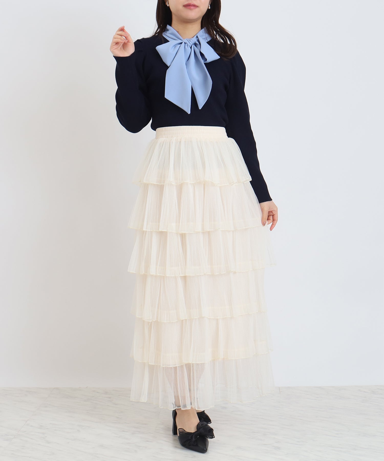 アイボリー　model：156　着用サイズ：M