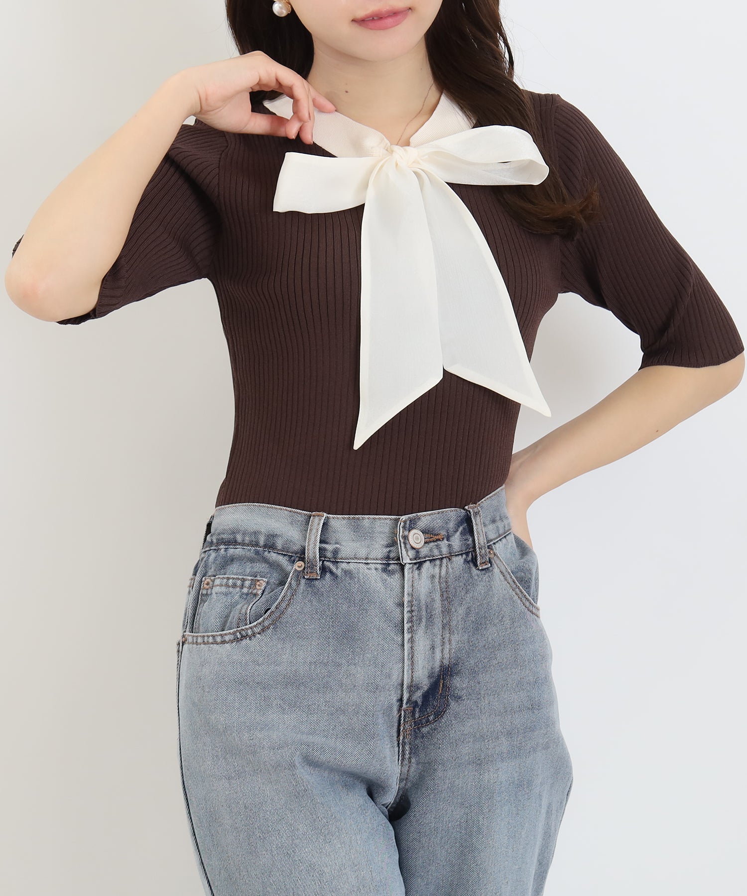 ブラウン　model：156　着用サイズ：M