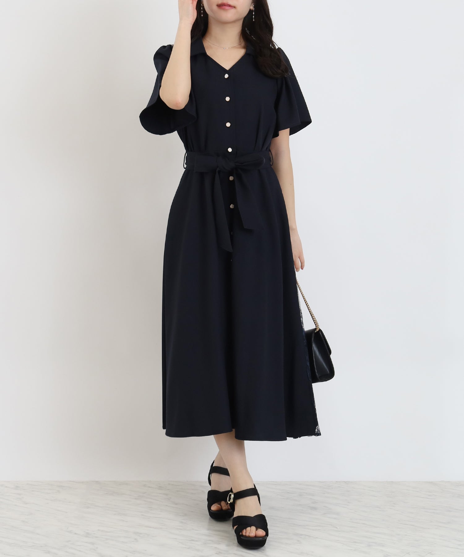 ネイビー　model：156　着用サイズ：M