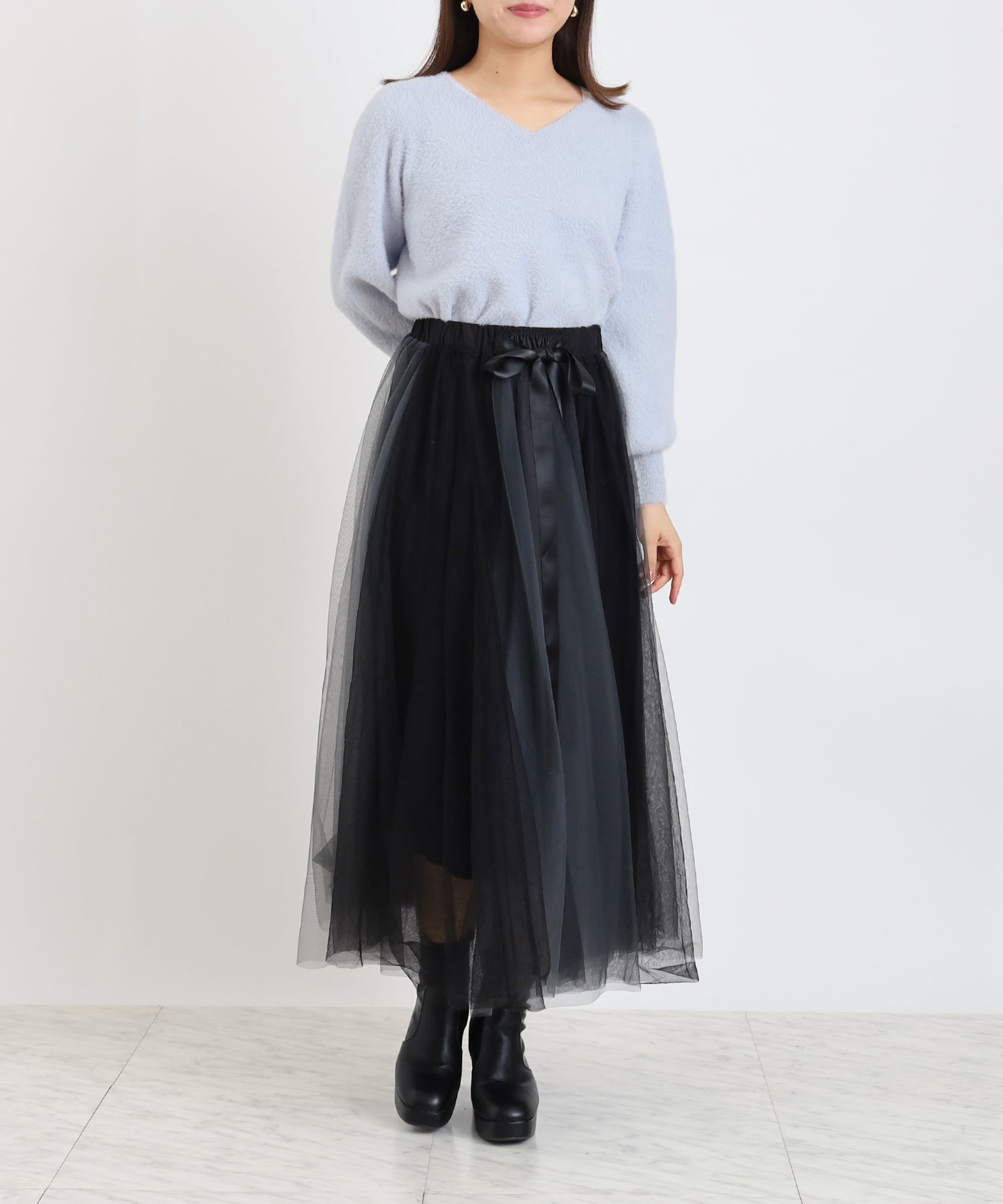 ブルー　model：156　着用サイズ：M