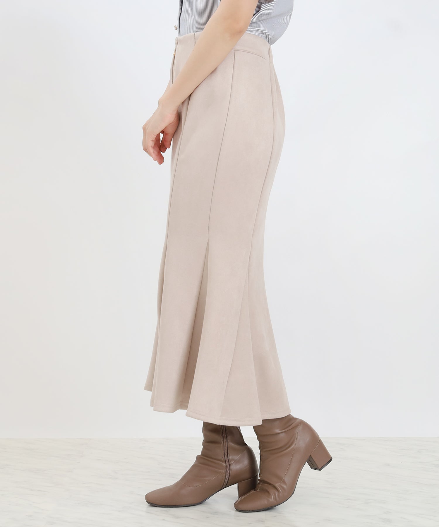 ベージュ model：156㎝ 着用サイズ：S