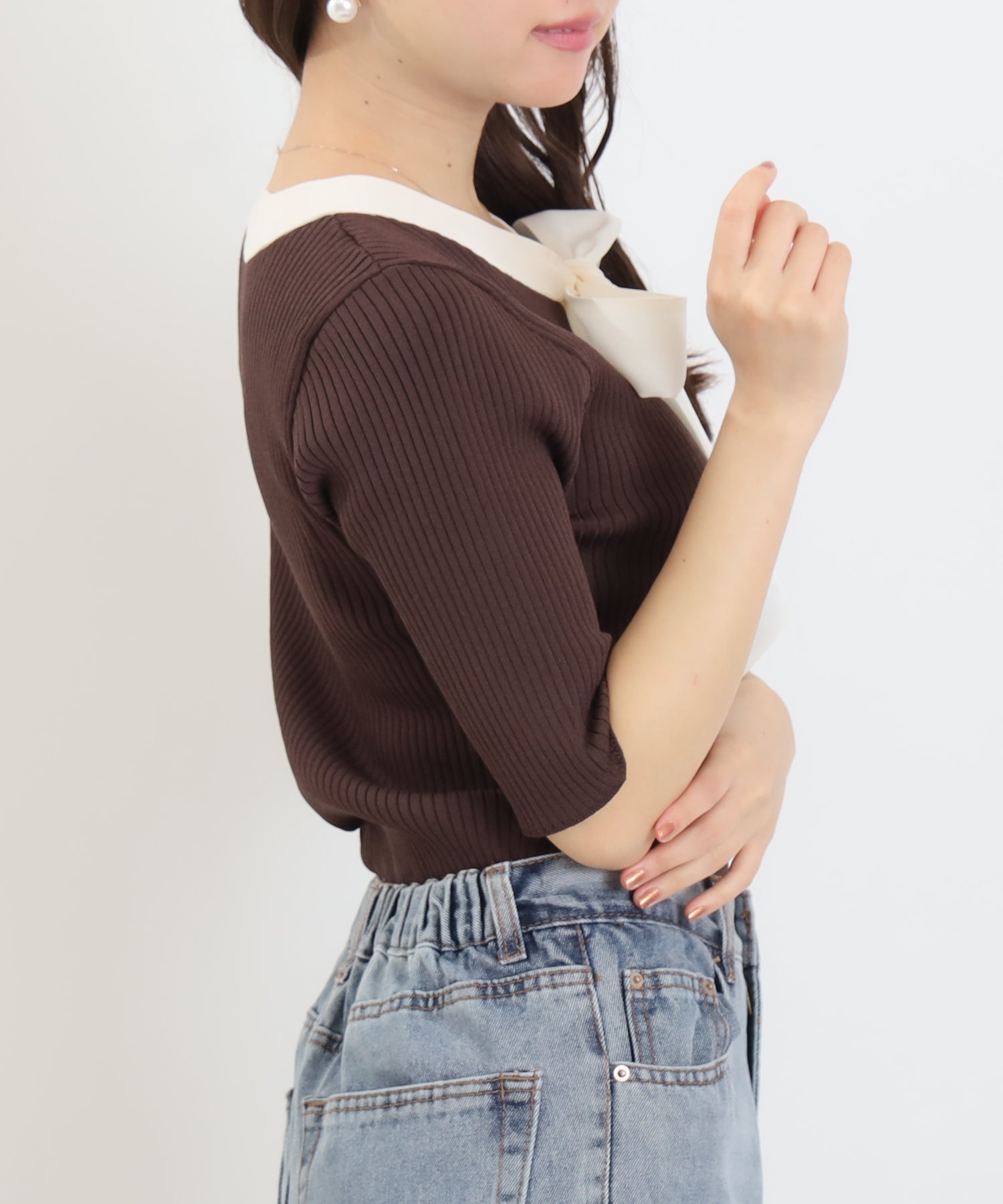 ブラウン　model：156　着用サイズ：M