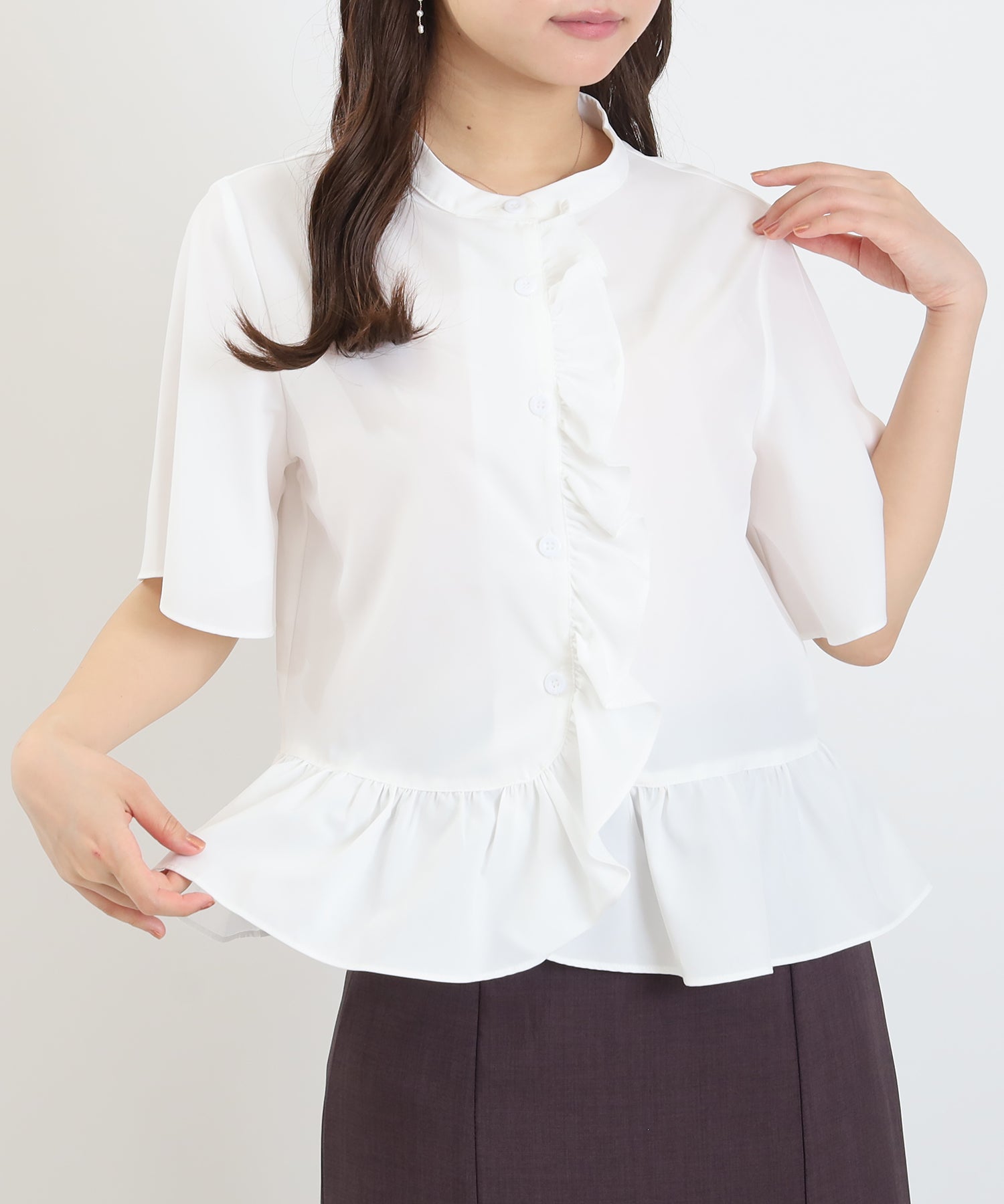 ホワイト　model:156cm  着用サイズ：M