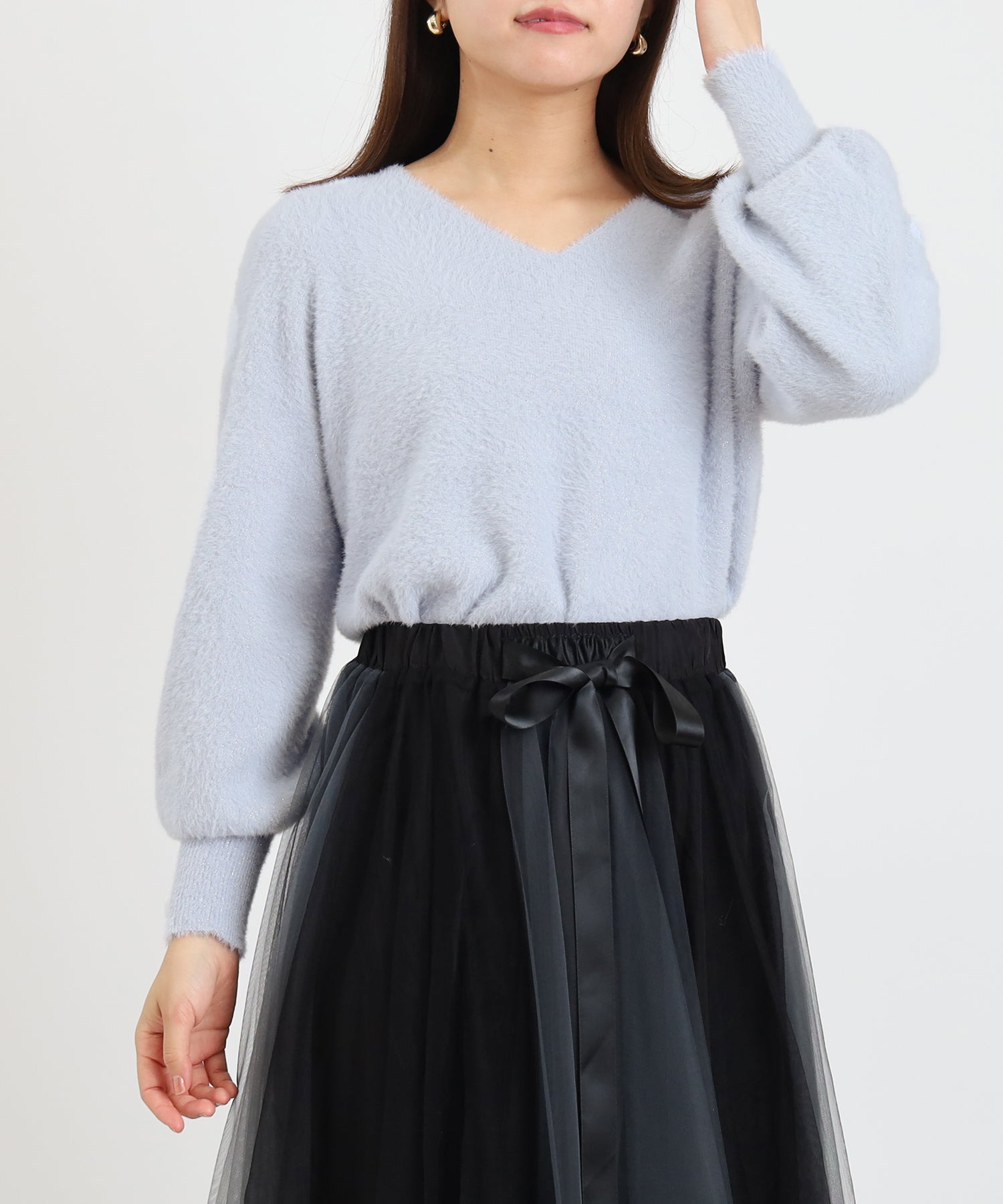 ブルー　model：156　着用サイズ：M