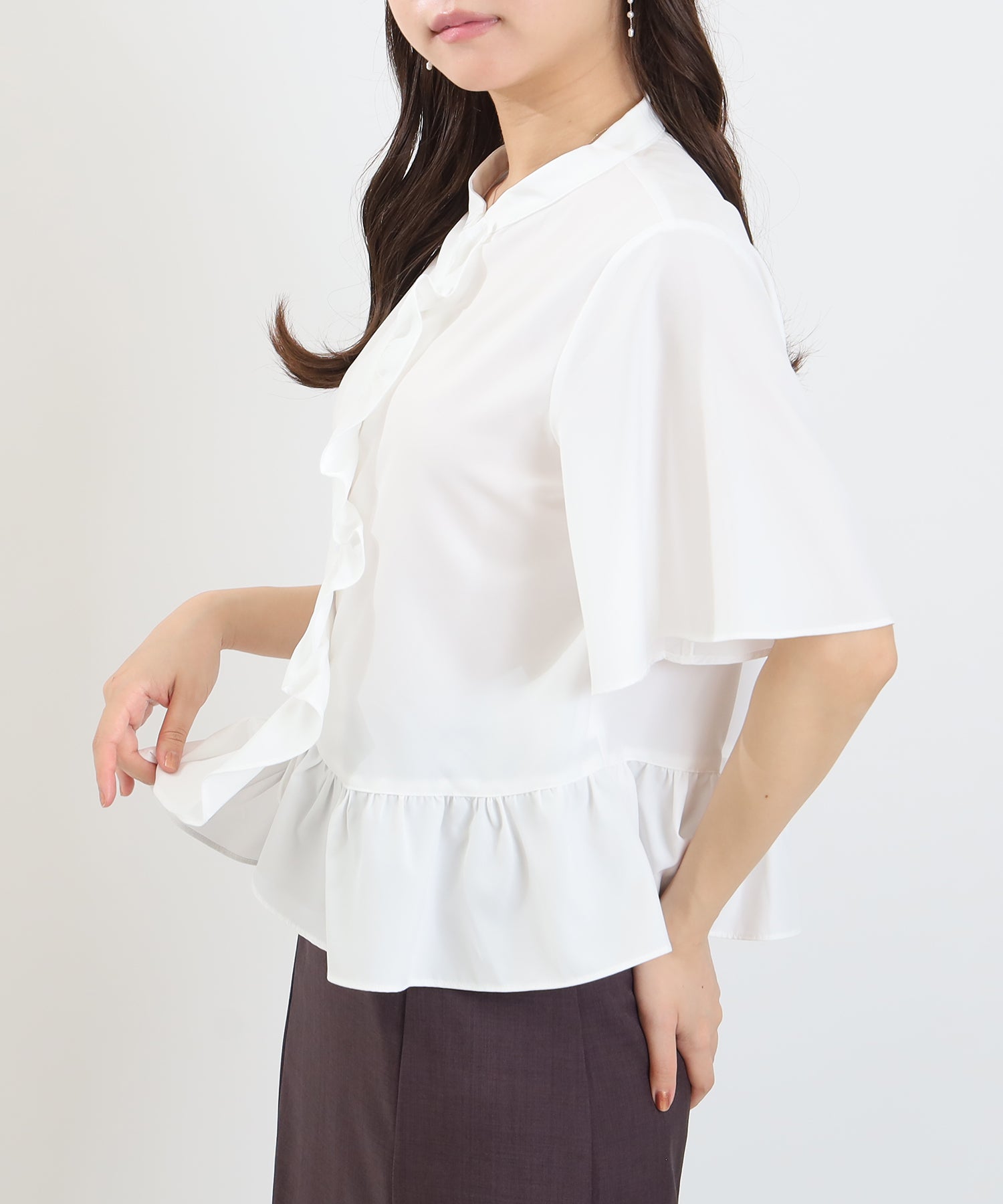 ホワイト　model:156cm  着用サイズ：M