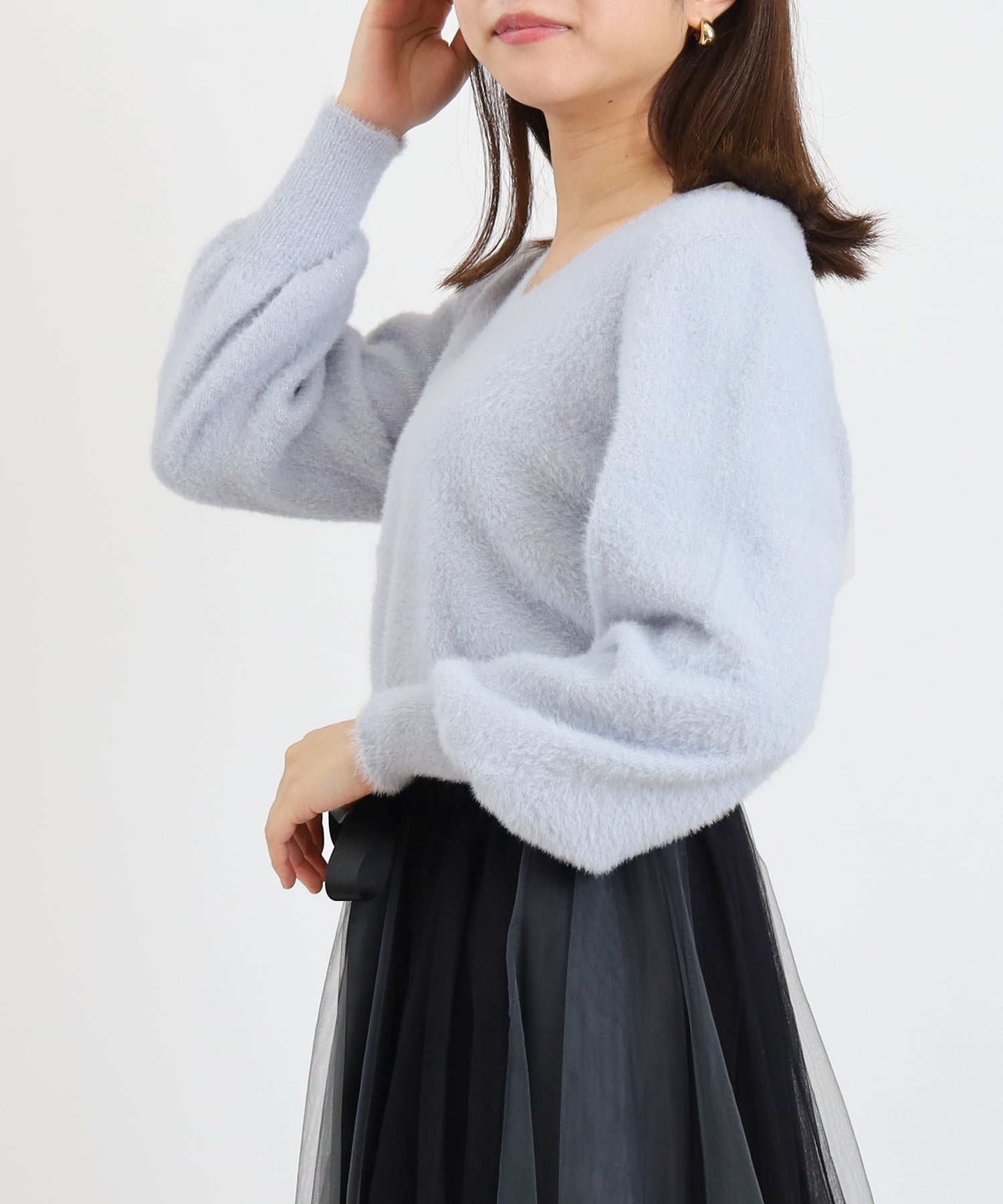 ブルー　model：156　着用サイズ：M